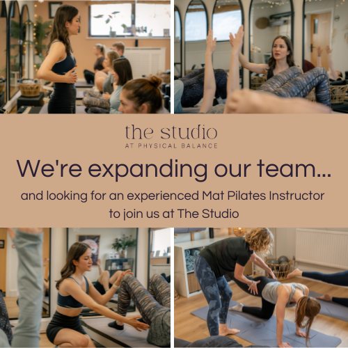 We are looking for an experienced Mat Pilates Instructor at @thestudioatphysicalbalance!
Join our thriving 5⭐ boutique studio inside an award winning well-being clinic.
We teach small, focused classes of up to 8 clients, semi privates, plus 1:1s - giving you the space to truly coach, connect and help people progress.
We’re looking for a confident, caring instructor with a Level 3 or Level 4 Mat Pilates qualification. Pre & postnatal training is a big bonus.
If you love helping clients move better and feel stronger, we’d love to hear from you. Send your CV and a short intro to studio@physicalbalance.com and if you know someone you think could be interested, please share this with them too. Thank you 🙏 #physicalbalance #thestudioatphysicalbalance #basingstokeclinic #wearerecruiting