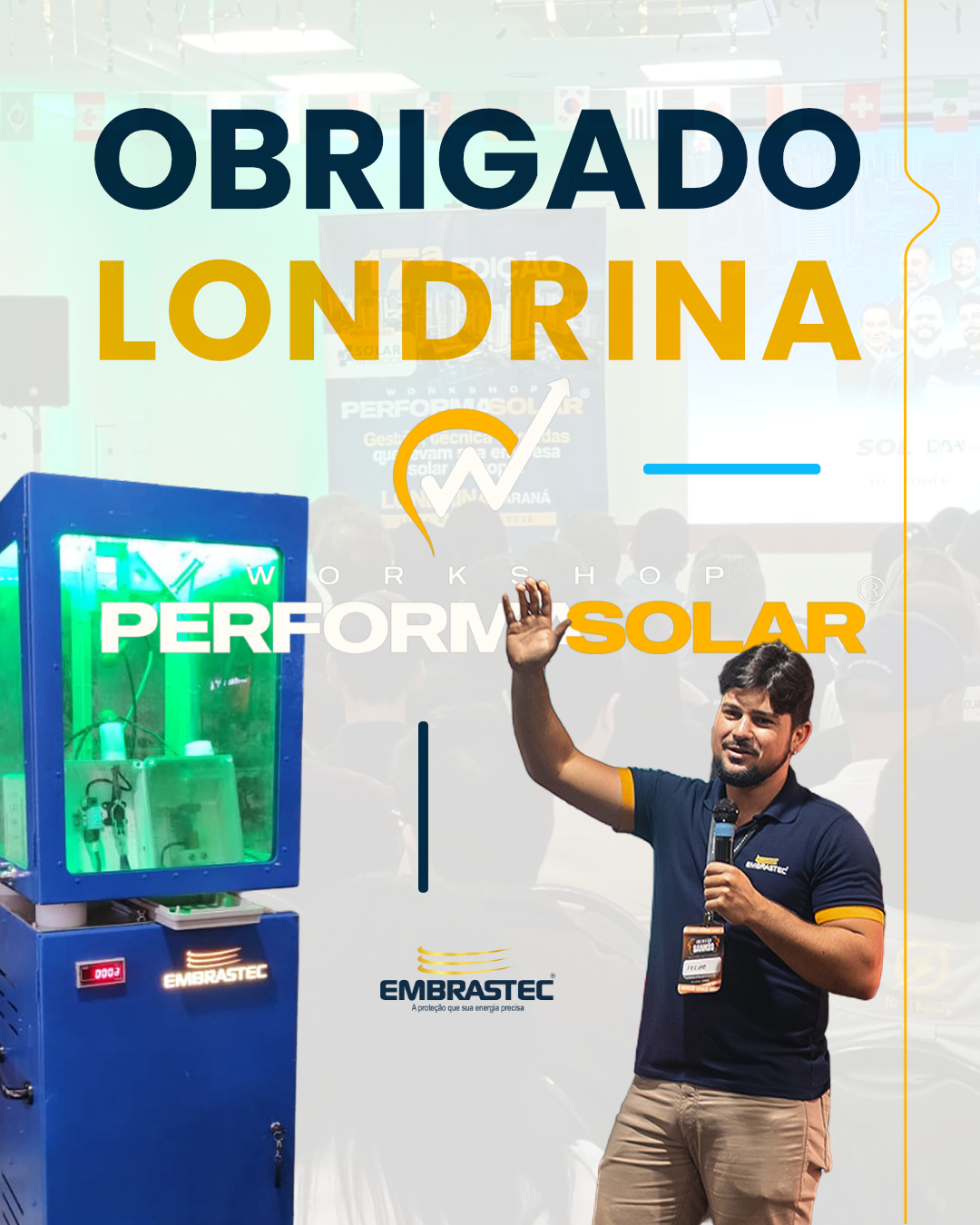 Foi uma grande satisfação participar do Workshop Performa Solar e compartilhar conhecimento sobre proteção elétrica e desempenho de sistemas fotovoltaicos.
Agradecemos a todos os profissionais, parceiros e integradores que estiveram presentes, trocaram experiências e contribuíram para um evento tão enriquecedor. Momentos como esse fortalecem o setor e mostram o quanto a energia solar no Brasil continua evoluindo.
#energiasolar #treinamento #eletrica #eletricista #empreendedorismo #DPS #lançamento #ProteçãoContraSurtos #classeii #fotovoltaico