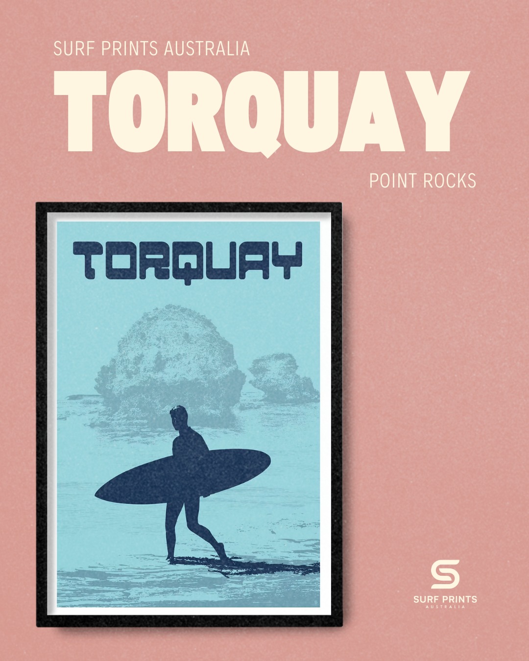 Torquay Point with surfer walking around the rocks to the waves.
A place that's shaped generations of surfers along the Surf Coast.