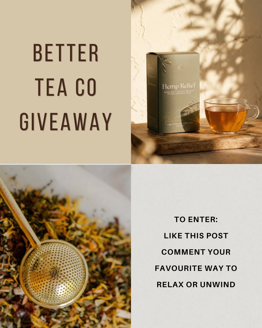 We have a little tea moment giveaway for our community thanks to @betterteaco
Weâre giving away a Hemp Relief Tea and a TeaPop Infuser from @betterteaco the perfect combo for slowing down and taking a moment for yourself.
Living with endometriosis and chronic pain can mean our bodies need extra rest and care. Something as simple as a warm cup of tea can create a small moment of calm in a busy or painful day.
One lucky winner will receive:
⢠Hemp Relief Tea
⢠TeaPop Infuser
To enter:
Like this post
Comment your favourite way to relax or unwind
You can also use code ENDO15 for a discount at @betterteaco if you'd like to try their teas yourself.
Winner will be announced 20/03/2026
This giveaway is not sponsored, endorsed, administered by, or associated with Instagram.
#EndometriosisAwarenessMonth
#EndoWarriorsAotearoa
#EndoCommunity
#SelfCareWithChronicIllness
#TeaTime