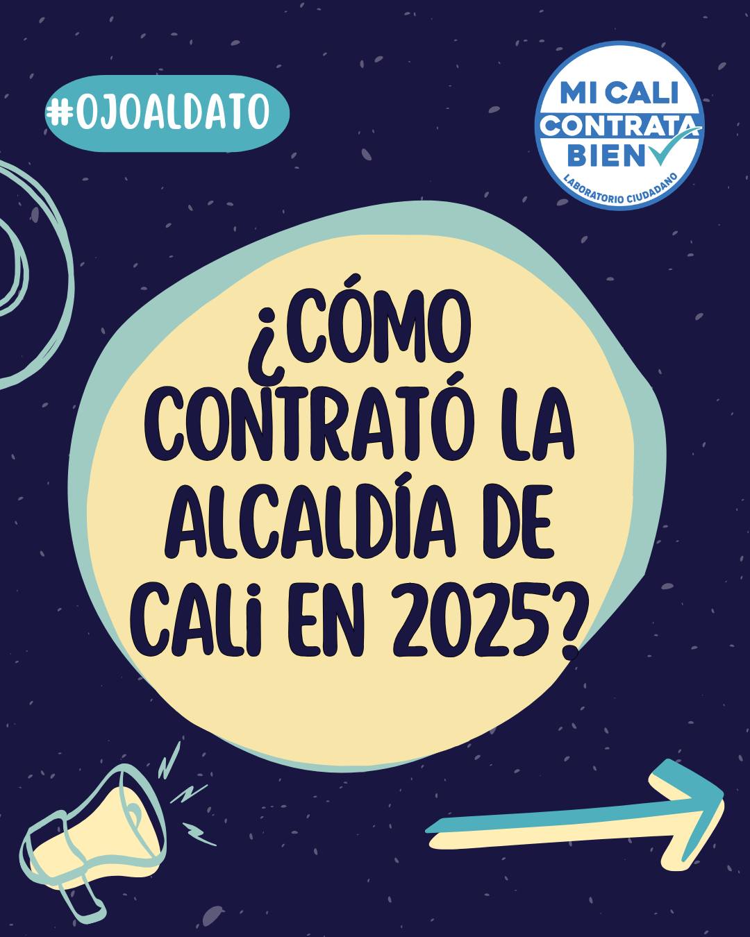 ¿Sabías que en 2025 la Alcaldía de Cali registró cifras históricas de contratación? Adjudicó $2,5 billones de pesos y firmó 3️⃣4️⃣mil contratos‼️
📍Aquí encuentras cifras y datos de los patrones de contratación de la Administración Distrital
📊 Para acceder a más información consulta nuestro blog y el tablero disponible en www.micalicontratabien.org