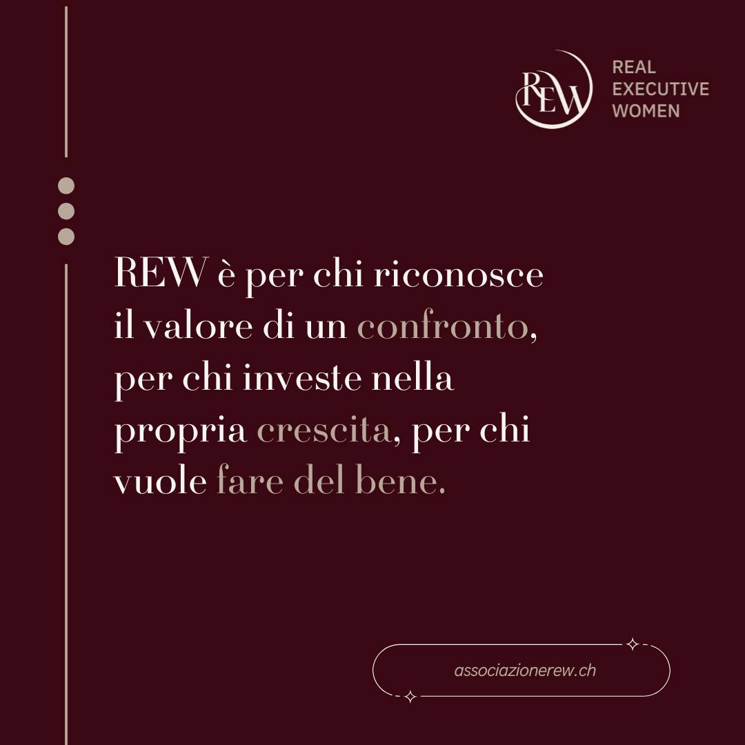 Scegliere una community professionale è una decisione che riflette il modo in cui si intende vivere il proprio percorso di crescita.
Alcune persone cercano visibilità, altre cercano relazioni che abbiano consistenza nel tempo.
Alcune cercano contesti ampi e aperti, altre riconoscono valore in spazi più raccolti, in cui la qualità del confronto diventa centrale.
REW nasce per le più selettive.
Entrare in REW significa partecipare a una comunità composta da donne che ricoprono ruoli di responsabilità e che condividono una visione comune della leadership: fondata su competenza, consapevolezza e capacità di assumersi il peso delle decisioni.
All’interno dell’associazione si sviluppa un dialogo che favorisce confronto autentico, crescita personale e arricchimento professionale. Il valore emerge dalla qualità delle esperienze portate dalle socie e dalla profondità delle conversazioni che ne nascono.
REW rappresenta uno spazio in cui leadership e dimensione umana trovano equilibrio, e in cui il percorso professionale continua ad evolvere attraverso relazioni significative, momenti di formazione e occasioni di confronto.
Per molte donne REW diventa questo: un luogo in cui il livello delle conversazioni, delle esperienze e delle prospettive contribuisce ad ampliare lo sguardo sul proprio ruolo e sul proprio percorso.
REW | REAL EXECUTIVE WOMEN
