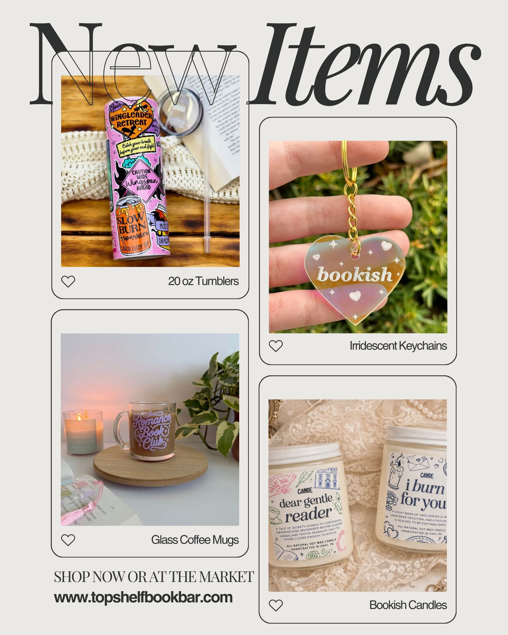 We'll be at Lake Jackson Farmer's Market this weekend! We’ve added so many new goodies to the mobile bookshop, and we can’t wait to show you!
New arrivals include:
📚 Expanded genre selections
🖤 Kindle cases
📖 Book sleeves
🕯️ Bookish candles
🥤 Tumblers
🧵 Embroidered tees
Come support small business, browse at your own pace, and discover something you didn’t know you needed.
Come support small businesses, browse at your own pace, and discover something you didn’t know you needed.
.
.
.
.
.
.
.
#tbr #bookclub #weekendvibes #shopping #womenownedbusiness