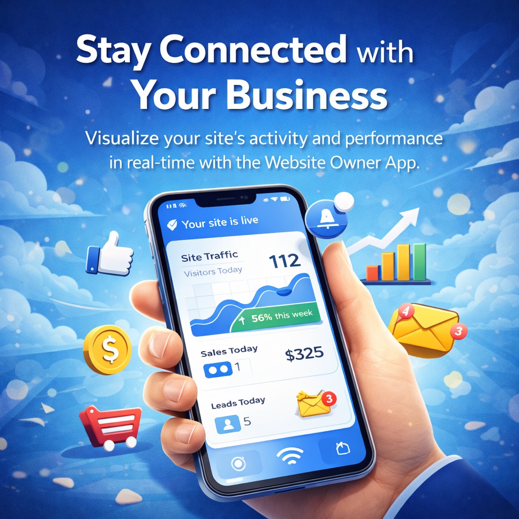 Manage your business from your phone.
When we create your website, you don’t just get a site — you also get access to a powerful mobile app that helps you stay connected to your business anytime, anywhere.
With the app you can:
✔ Monitor website activity in real time
✔ See new leads and customer messages instantly
✔ Track visitors and inquiries
✔ Manage bookings, orders, or contacts
✔ Receive notifications when customers interact with your site
Your website becomes more than just a page online — it becomes a tool that helps you run your business more efficiently.
Whether you're at the office, at home, or on the go, you can always stay in control of your business from your phone.
📞 516-779-0966
🌐 https://www.oneclickwebsitedesigners.com
Professional websites built for small businesses.
#SmallBusiness #WebsiteDesign #BusinessTools #Entrepreneurs #DigitalPresence #BusinessGrowth #LongIslandBusiness #MobileBusiness