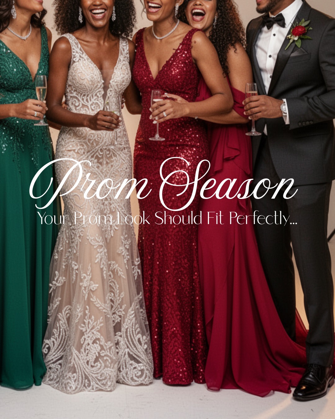 Prom season is here and I’m currently booking prom consultations for students. I work with both prom dresses and men’s formalwear, helping students feel confident and comfortable for their big night.
Services include: