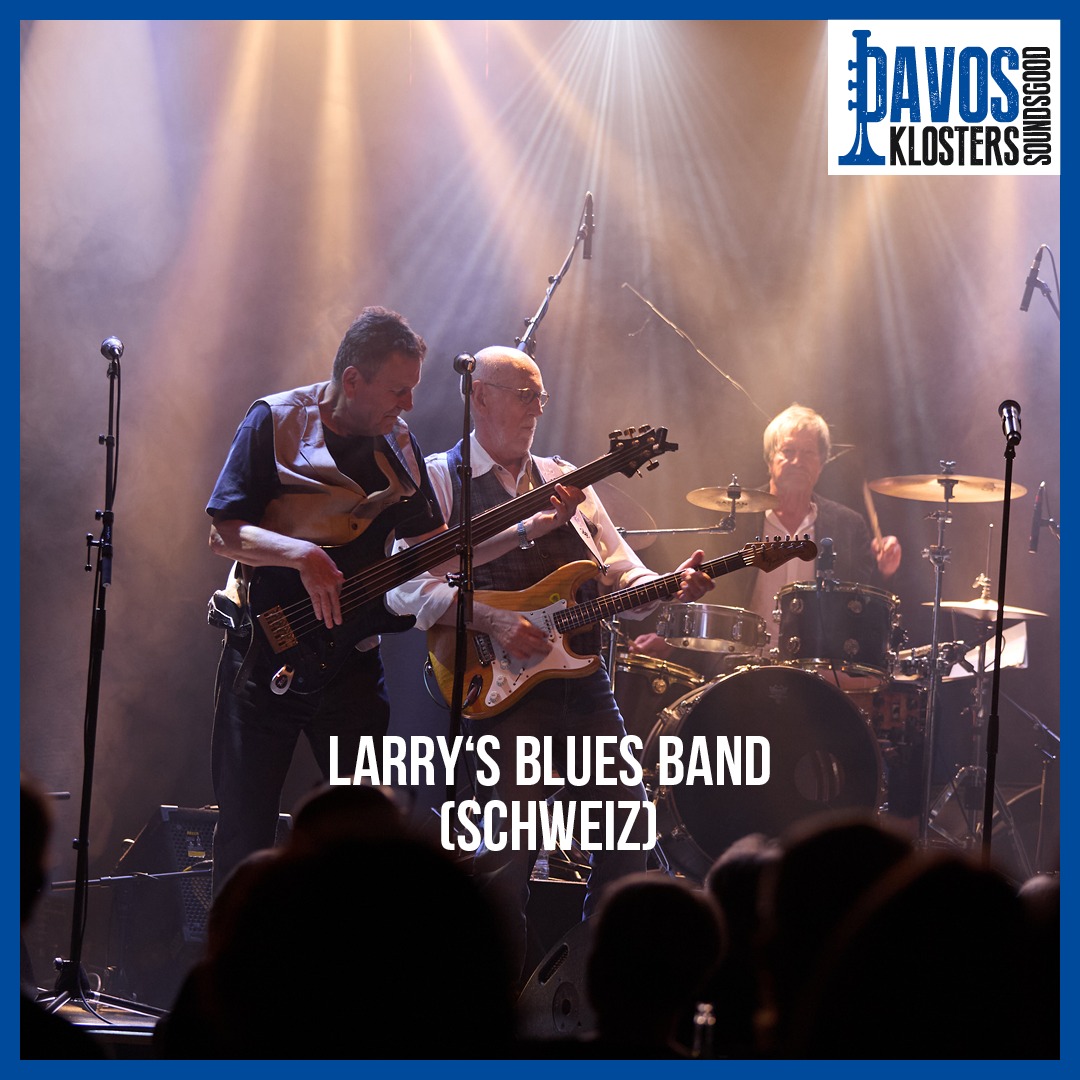 🔥 Larry’s Blues Band wird ein weitere Mal am @jazzdavosklosters sein.
Seit über 50 Jahren bringt der Bluesdoctor den echten, ehrlichen Blues auf die Bühne – mit Larry’s Blues Band, purer Leidenschaft und einem Gitarrensound, der direkt ins Herz geht. 💙 Bereit für Gänsehaut und Groove? 🎶 Catch the vibe – feel the blues!
.
.
.
.
.
#LarrysBluesBand #SwissBlues #GuitarVibes #BluesDoctor #LiveMusic #FeelTheBlues #LarrySchmuki #JazzVibes #LiveMusic #JazzDavosKlosters #SoundsGoodFestival #DavosKlosters #SummerJazz #BluesLover #LiveMusicSwizterland #Graubünden #JazzFestival #LiveMusic #FestivalVibes #SoundsGood2026 #beatsandbrass
