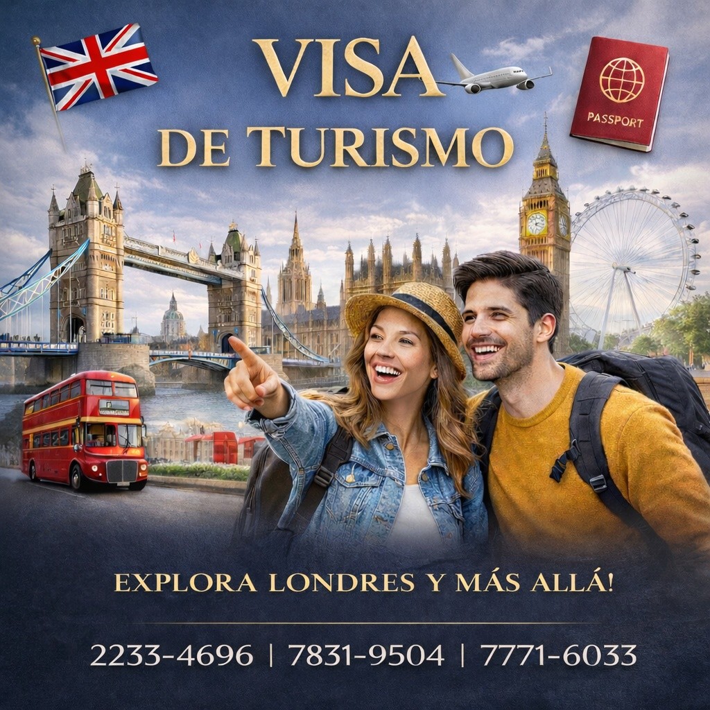 🇬🇧✨ ¿Quieres viajar al Reino Unido como turista?
En Legal Visa te ayudamos con tu trámite de visa de turismo para Reino Unido, asesorándote paso a paso, revisando tus documentos y completando tu aplicación correctamente para que viajes con confianza y seguridad.
📌 Recuerda: la decisión final la toma la Embajada, pero una buena asesoría puede hacer la diferencia.
📞 Contáctanos hoy al 2233-4696, 7831-9504 o 7771-6033 y comienza tu proceso.
¡Londres te espera! 🇬🇧✈️