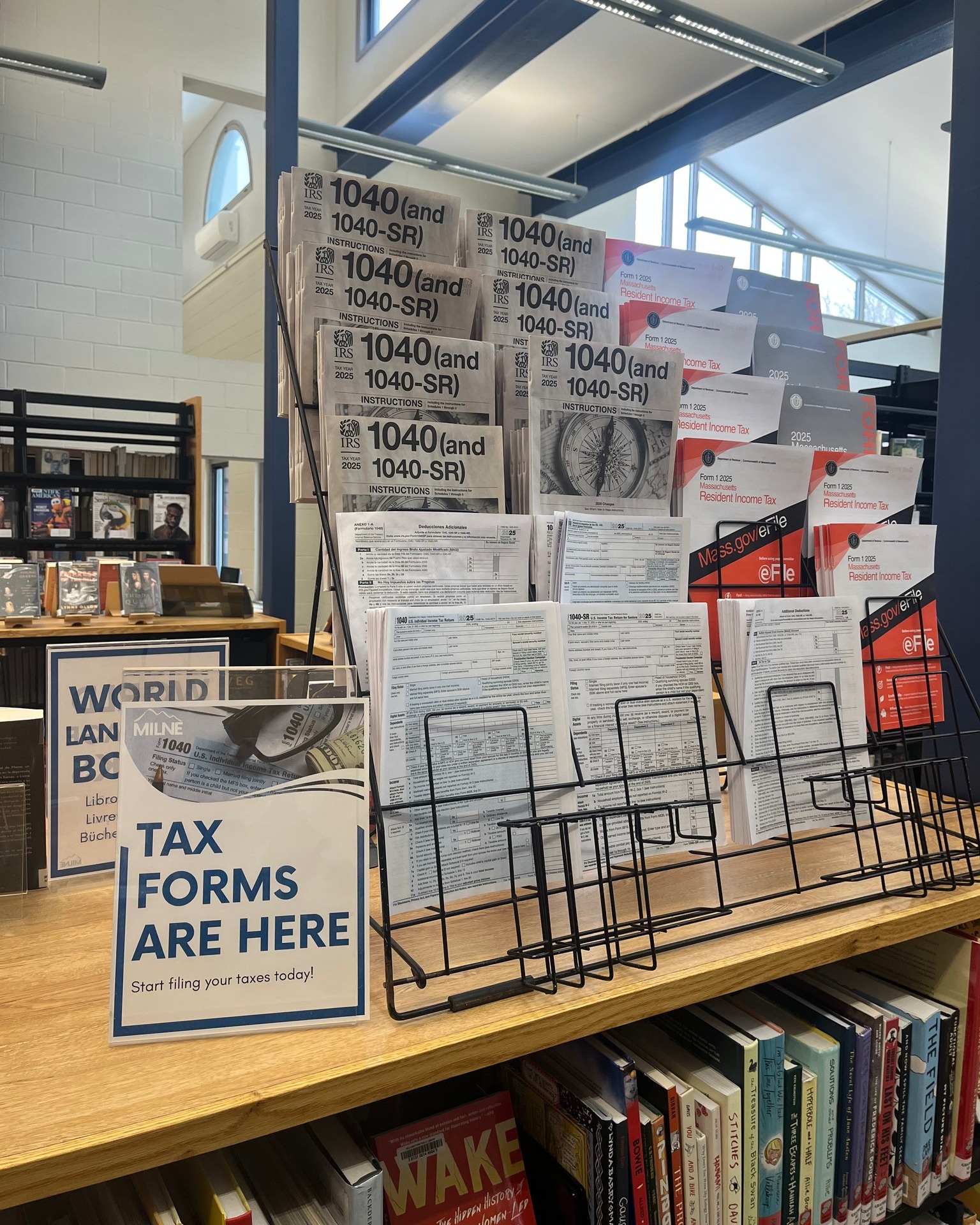Don’t procrastinate! Taxes are due Wednesday, April 15th for Massachusetts. File yours today by grabbing forms located in our reference area!
#library #resource #taxes