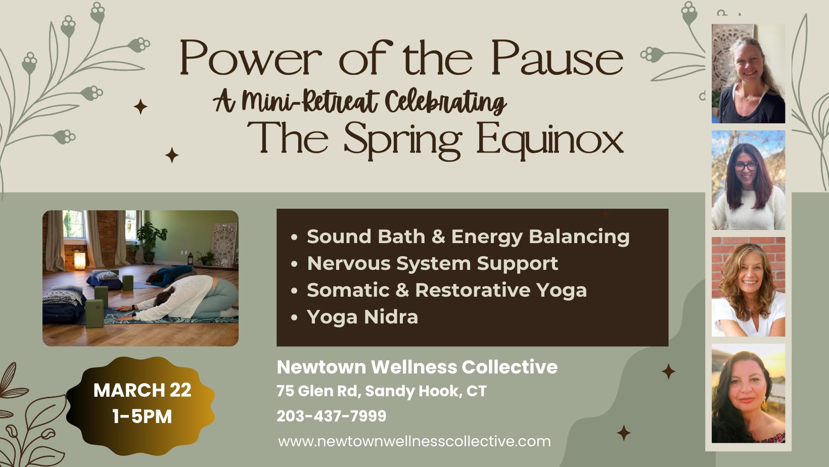 Celebrate spring with us! Join us to honor this gentle transition from the slumber of winter into the vitality of spring. Yoga Nidra, Sound Bath, Energy Balancing, Somatics, Restorative Yoga. This half day retreat is a GIFT to honor all that's emerging within you!
Register at link in bio πππ
#springequinox #leadwithheart #powerofthepause #purposefulrest #pausebeforemovingforward #springenergy #vitality #joyfulliving #restandrenew #newtownct #sandyhookct #southburyct #oxfordct