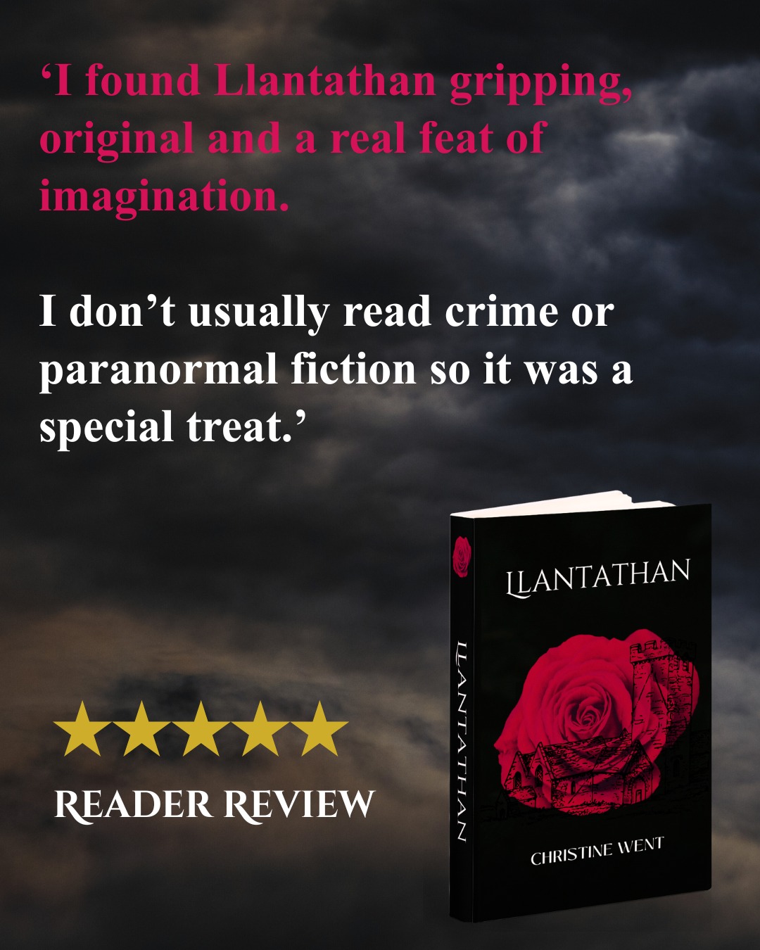 #crimefiction #paranormalfiction #llantathanbychristinewent #christinewent #yorkauthor @criminallygoodbooksyork @portalbookshop @amazonbooks
