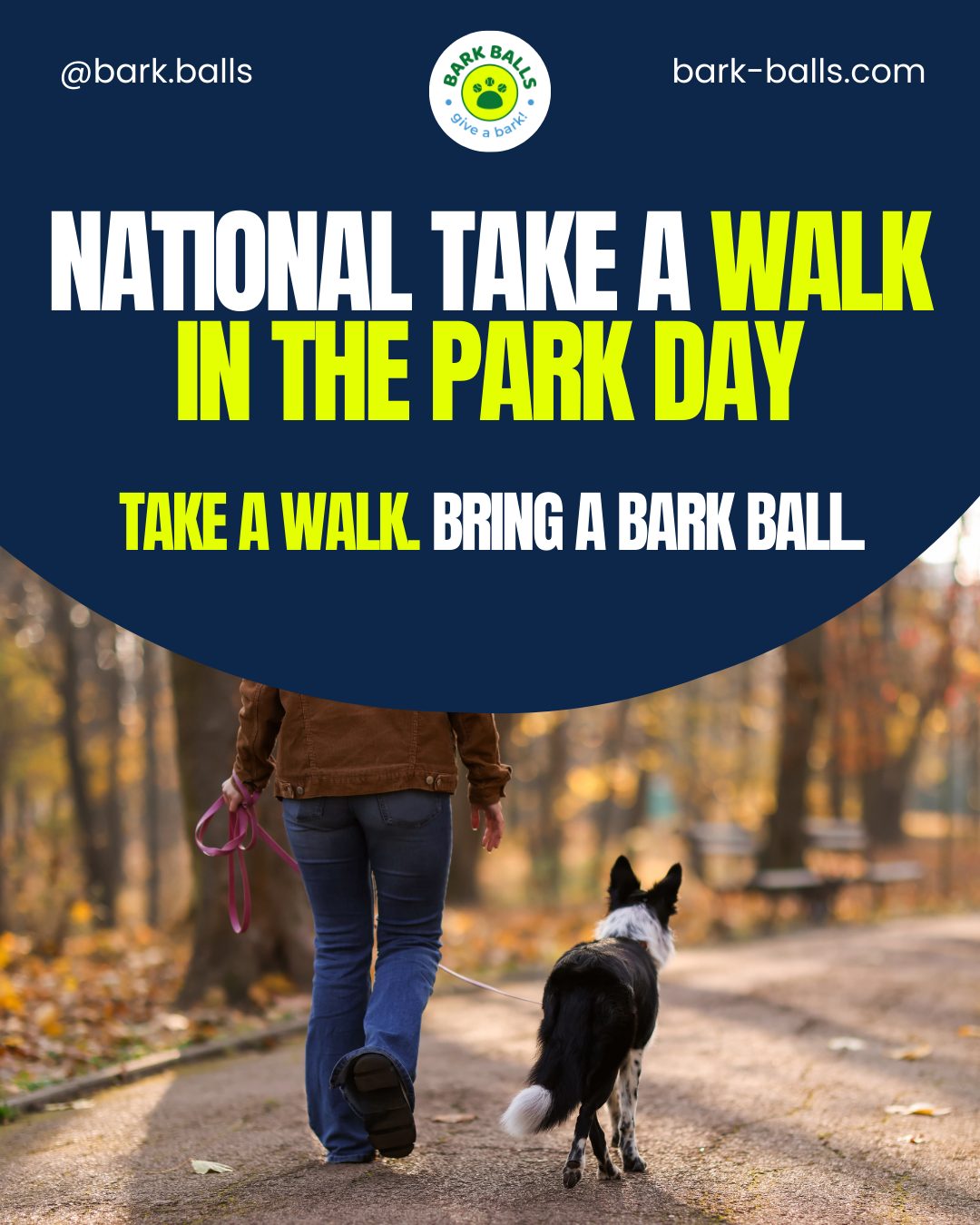 Today is National Take a Walk in the Park Day. 🌳
The perfect combo:
🐕 Your dog
🌳 Fresh air
🎾 A Bark Ball
Every Bark Ball starts on the tennis court, where used balls are collected and recycled instead of thrown away.
Then they end up where they belong:
in the park with your dog.
Bring a Bark Ball to your next walk →
https://barkballs.com
#TakeAWalkInTheParkDay #DogWalks #EcoFriendlyDogs #BarkBalls #SustainablePets #DogLife #DogAdventure #GreenLiving