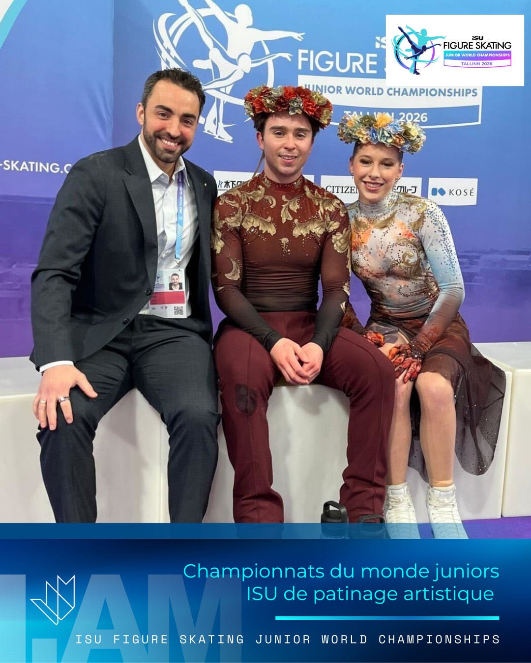 Une 4e place pour Layla Veillon & Alexander Brandys aux Championnats du monde juniors! 👏
Sur la scène internationale, le duo a livré une solide performance pour finir au pied du podium marquant le public avec une époustouflante danse libre.
//
Layla Veillon & Alexander Brandys take 4th place at the World Junior Championships! 👏
On the international stage, the duo delivered a solid performance to finish just off the podium, impressing the audience with a breathtaking free dance.
4️⃣ Layla VEILLON / Alexander BRANDYS 🇨🇦 | @laylaveillon_ @alex_brandys