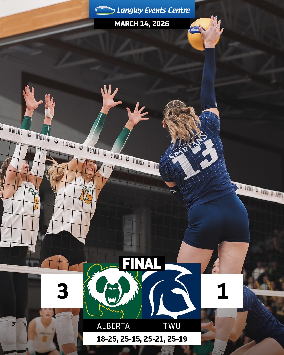 Pandas advance to the gold-medal game while @twuspartans will play for bronze