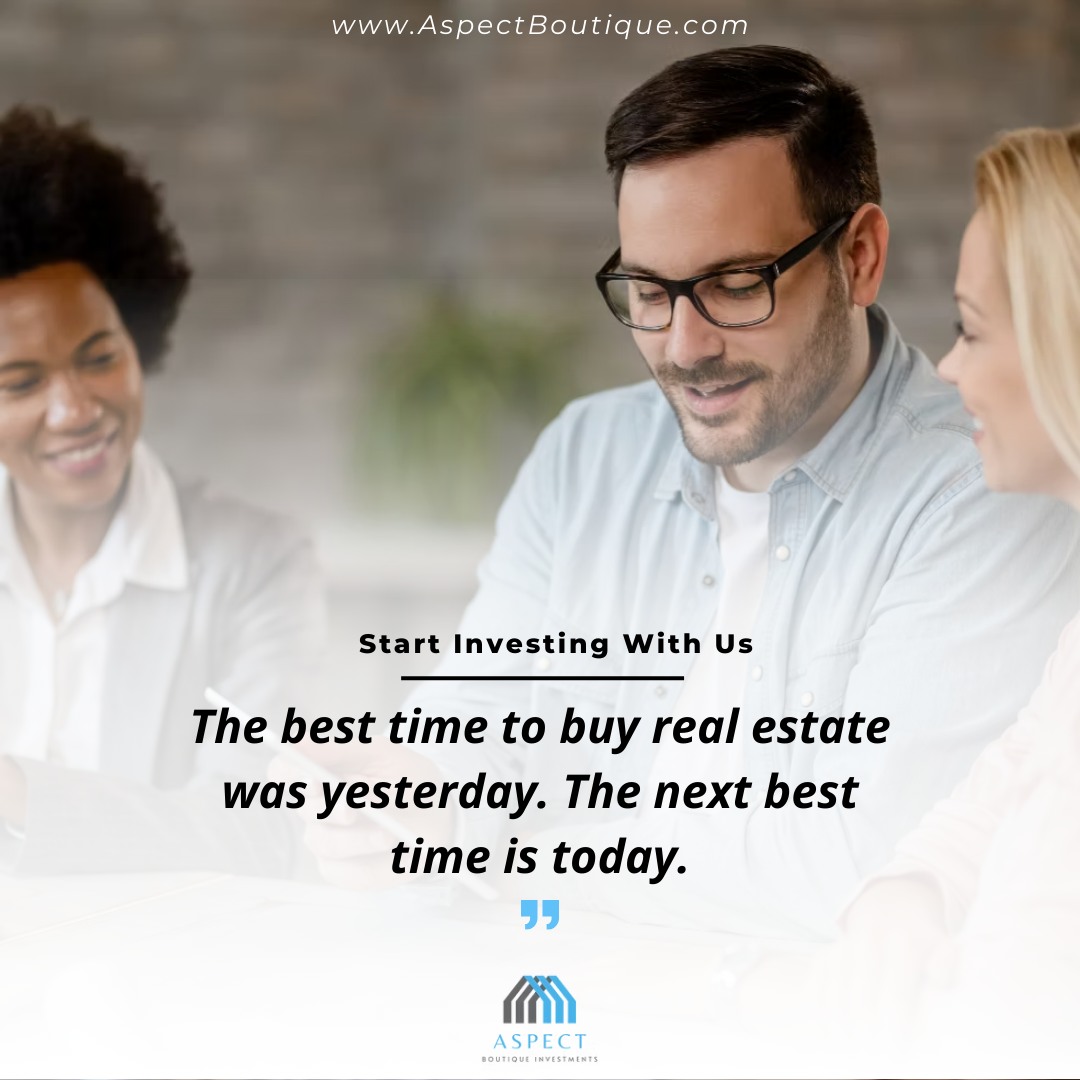 Many people wait for the âperfect timeâ to invest in real estate â but the truth is, the biggest opportunities often come from starting sooner rather than later. Real estate has long been one of the most reliable ways to build long-term wealth, generate passive income, and diversify your financial future.
At Aspect Boutique Investments, we help investors identify opportunities, navigate the process, and make informed decisions with confidence. Whether youâre new to investing or looking to expand your portfolio, the right guidance can make all the difference.
Your future wealth starts with the decisions you make today.
đ www.AspectBoutique.com
#RealEstateInvesting #WealthBuilding #PropertyInvestment #AspectBoutiqueInvestments