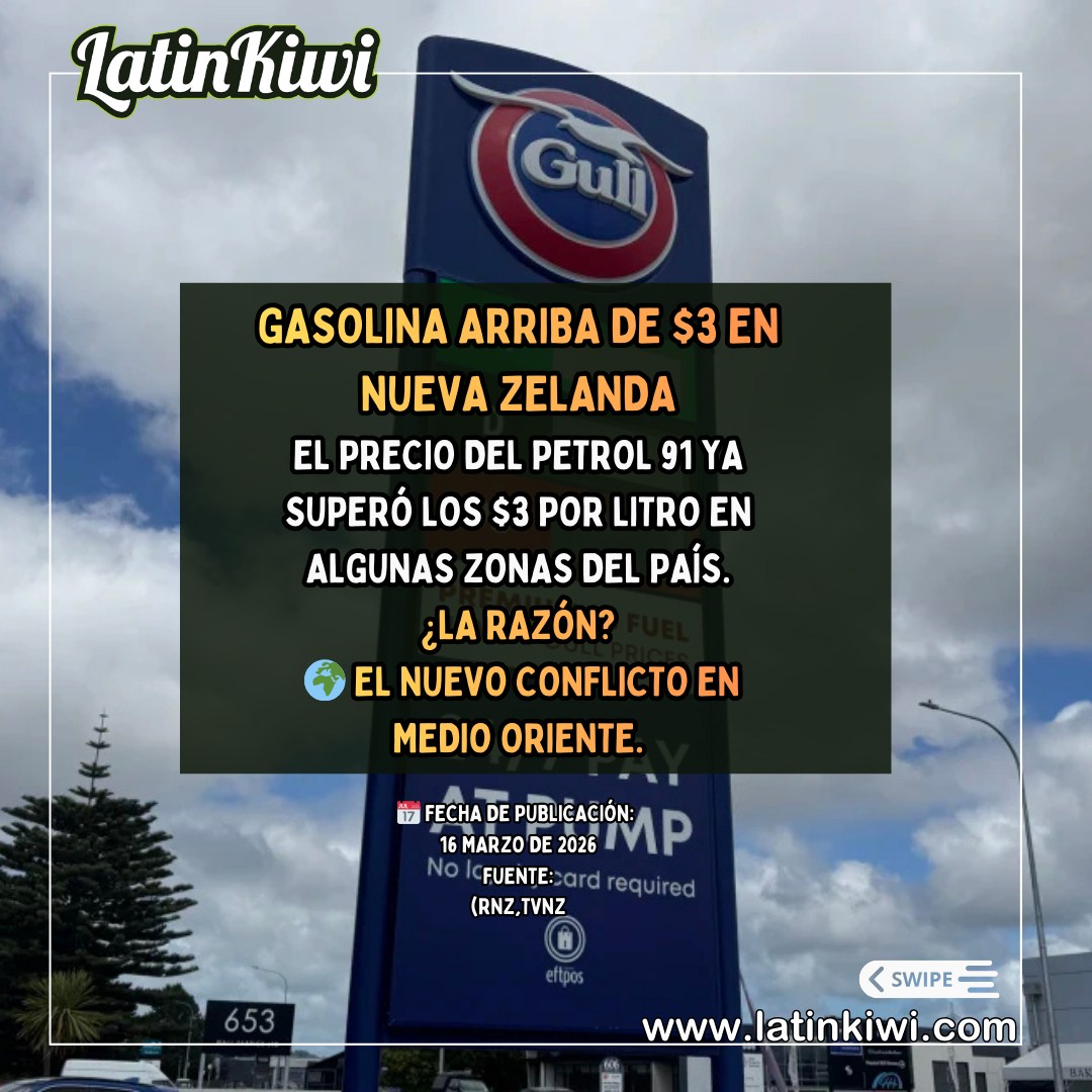 Gasolina en NZ: por qué debemos prepararnos
Nueva Zelanda depende casi 100% del combustible importado desde el extranjero. Esto nos hace vulnerables a subidas de precio o escasez por conflictos internacionales o problemas logísticos. Prepararse es clave para no quedar atrapados por imprevistos. Sigue a #NuevaZelandaEnEspanol en Latinkiwi para más tips y noticias que te ayudan a vivir tranquilo en NZ. #LatinoEnNuevaZelanda #NuevaZelanda #nzinspanish #LatinKiwi