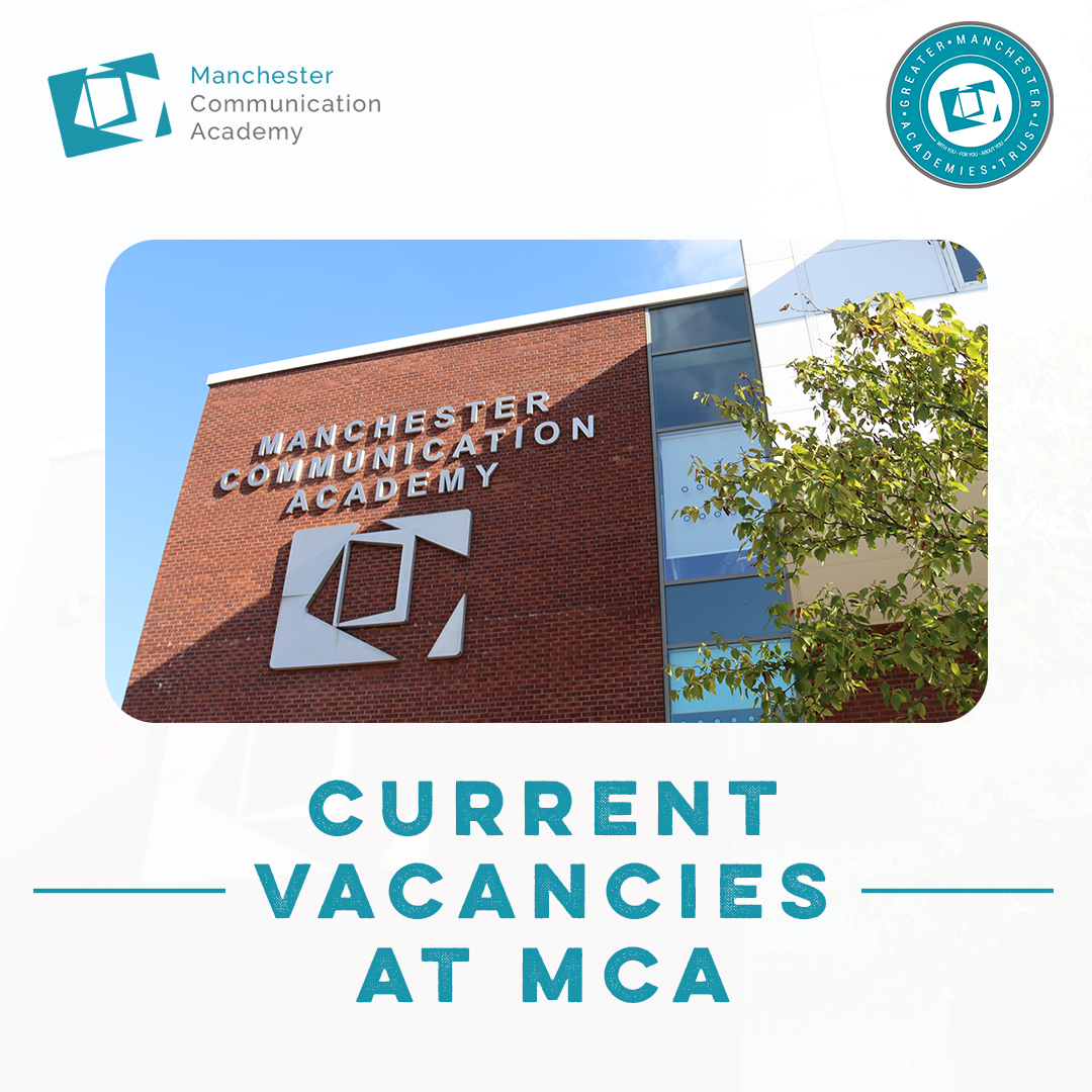 We are hiring at Manchester Communication Academy - we have 5 new roles!
Site Manager - Year 7 Centre
Site Assistant
Director of Maths
Teacher of Science (plus STEM Co-Ordinator)
Programme Leader - Internal Alternative Provision
To apply and learn more about these roles, please visit - https://www.tes.com/jobs/employer/manchester-communication-academy-1061196