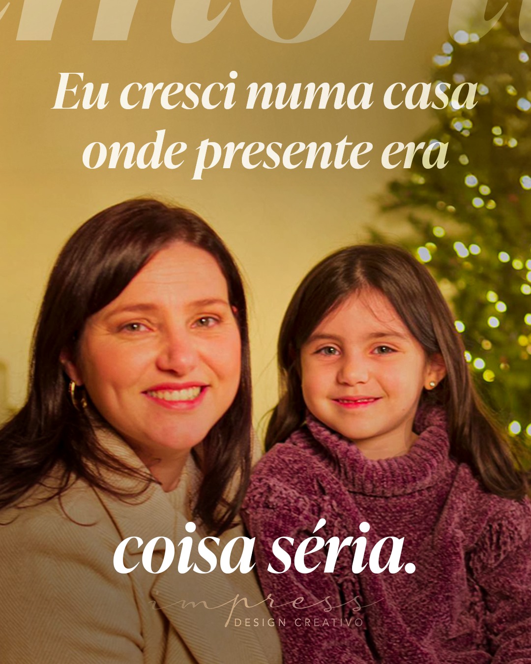Eu cresci numa casa onde presente tinha peso.
Não era qualquer coisa comprada na pressa. Era algo pensado pra pessoa, escolhido com critério, entregue com cuidado. Esse ritual ficou em mim de um jeito que eu só fui entender quando comecei a trabalhar com personalização.
Porque quando eu vi presente sendo feito sem intenção, com arte poluída e frase que servia pra qualquer um, eu soube exatamente o que eu não queria fazer. E soube o que eu queria oferecer pra quem chegasse até mim.
Aqui cada pedido começa com uma pergunta: pra quem é? Porque tudo, da frase à embalagem, nasce dessa resposta.
Me chama no direct e me conta a história. 🤍