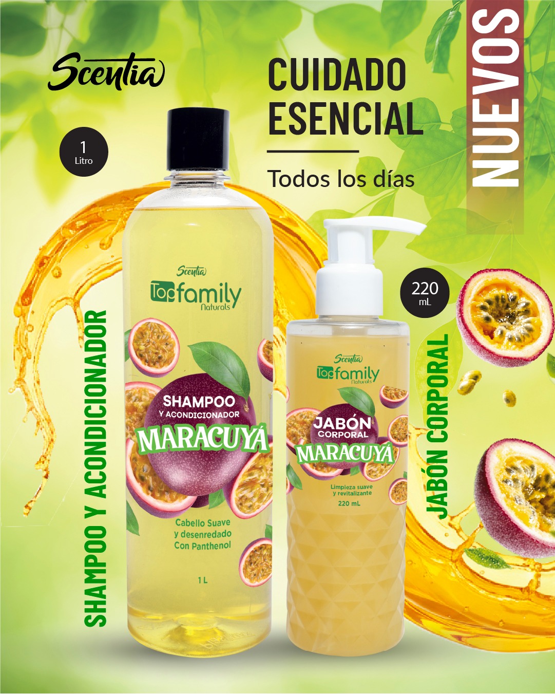 ¡Haz que tu rutina esté llena de energía y frescura! Con Top Family Maracuyá, una experiencia completa para piel y cabello con un toque tropical irresistible.
#scentiacentroamerica #bellezaempoderadora #scentiacontigo #nuevo