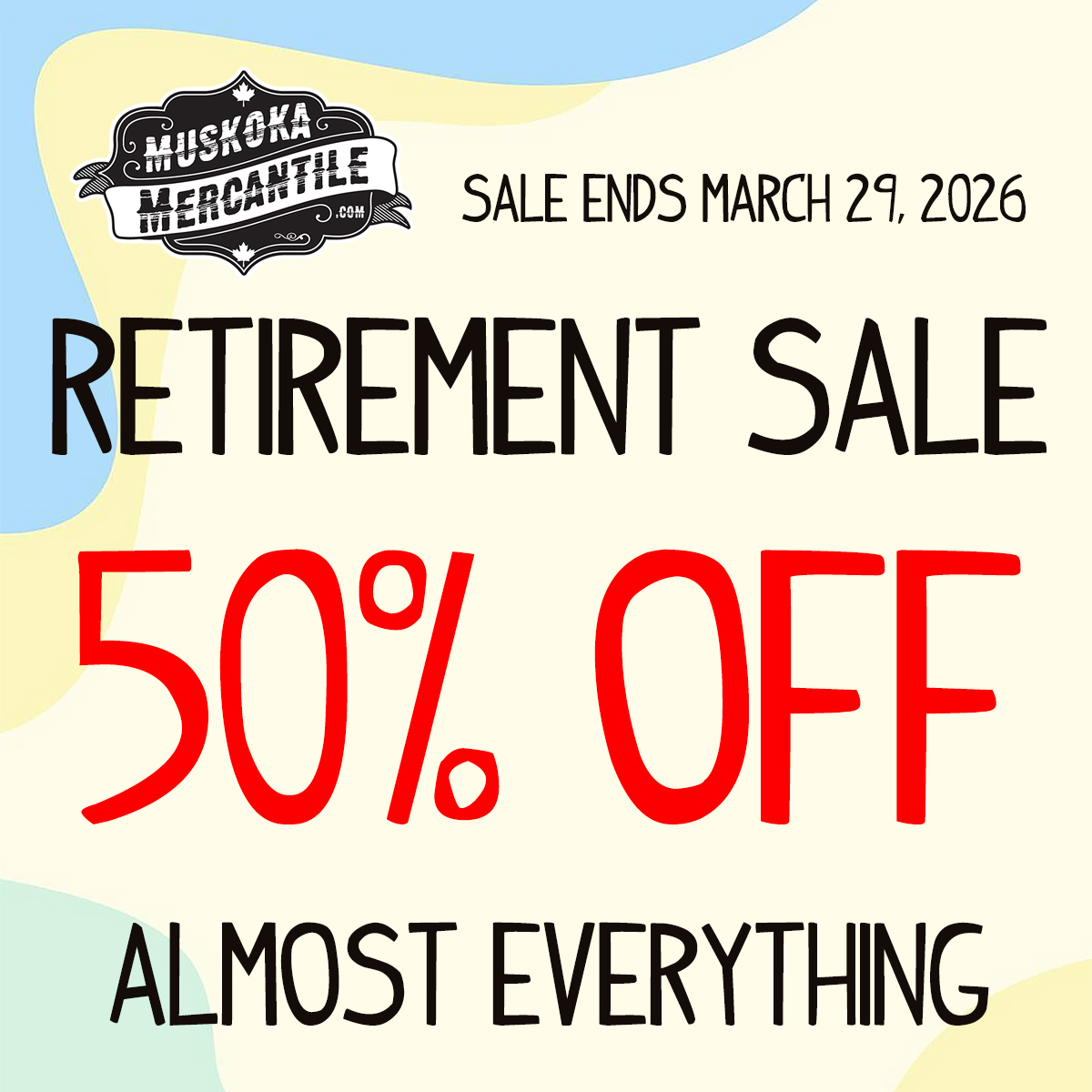 Closing my shop on the upper-deck at The Shipyards but keeping the memories.
https://www.muskokamercantile.com