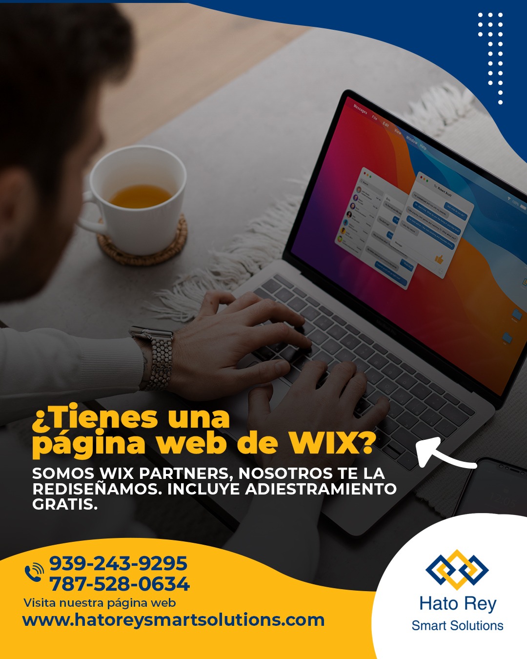 💻 ¿Tienes una página web de WIX?
Somos WIX Partners, nosotros te la rediseñamos e incluye adiestramiento gratis para que puedas manejar tu página web fácilmente.
Dale a tu sitio web una apariencia más moderna y profesional.
📞 939-243-9295
📞 787-528-0634
🌐 www.hatoreysmartsolutions.com
#WixPartner #DiseñoWeb #MarketingDigital #HatoReySmartSolutions
