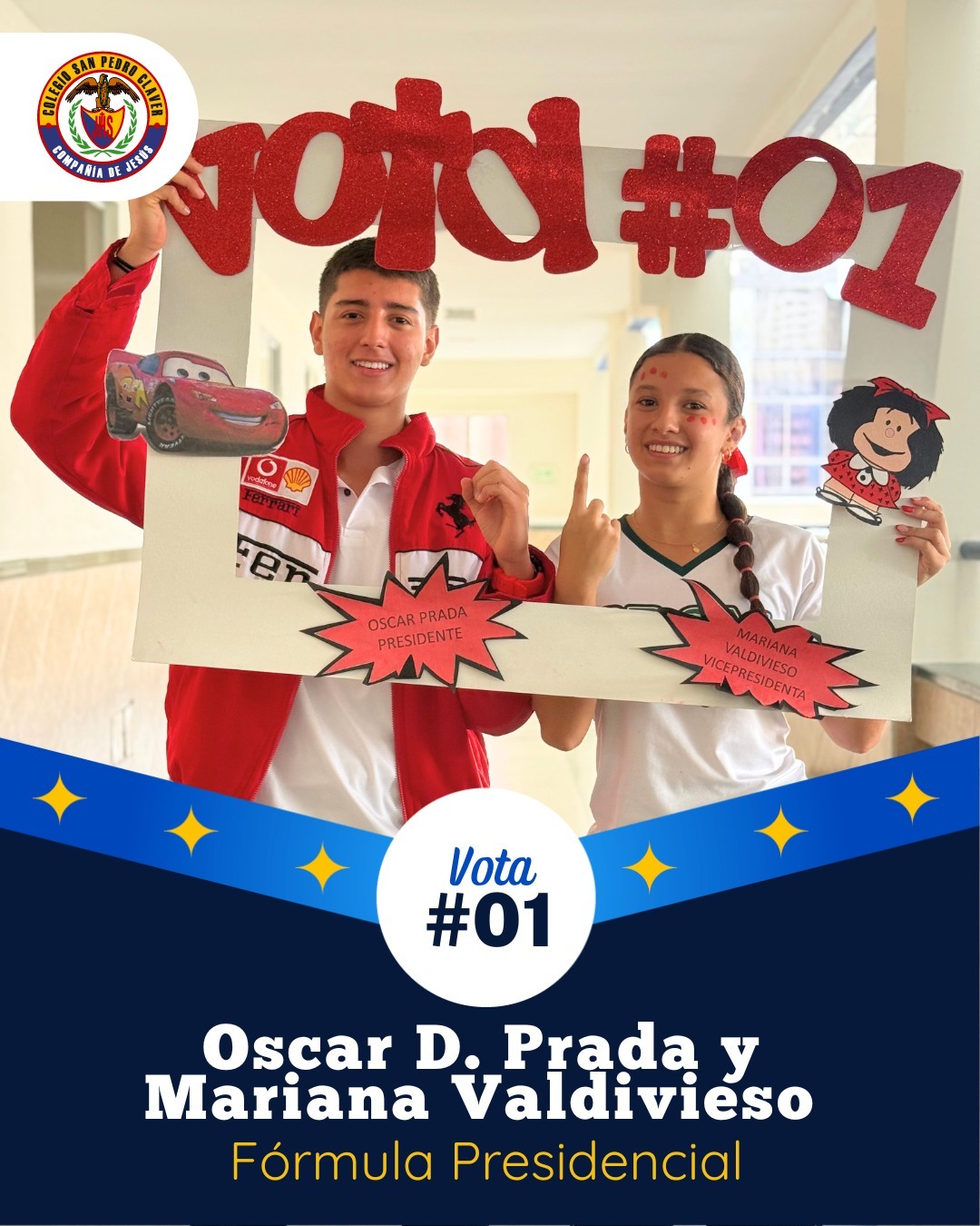 En nuestra comunidad educativa creemos en el liderazgo que nace del servicio y del compromiso con los demás. 🌱
Por eso, los estudiantes de la sede Sotomayor, que hoy se presentan como candidatos al Gobierno Escolar 2026 dan un paso importante: ofrecer su voz, sus ideas y su disposición para trabajar por el bienestar de todos.
Este proceso es una oportunidad para seguir formando jóvenes conscientes, críticos y comprometidos con la construcción de una sociedad más justa y participativa. 🤝
El próximo martes 17 de marzo tendremos la oportunidad de ejercer el derecho al voto, un gesto que fortalece la participación y el sentido de comunidad. 🗳️
Porque cuando participamos con responsabilidad, contribuimos a construir el colegio que soñamos y el mundo que queremos transformar. ✨
🗳️ Infórmate, escucha las propuestas y participa. Tu voz cuenta y tu voto hace la diferencia.
#GobiernoEscolar2026 #LiderazgoClaveriano #AlEstiloClaveriano
