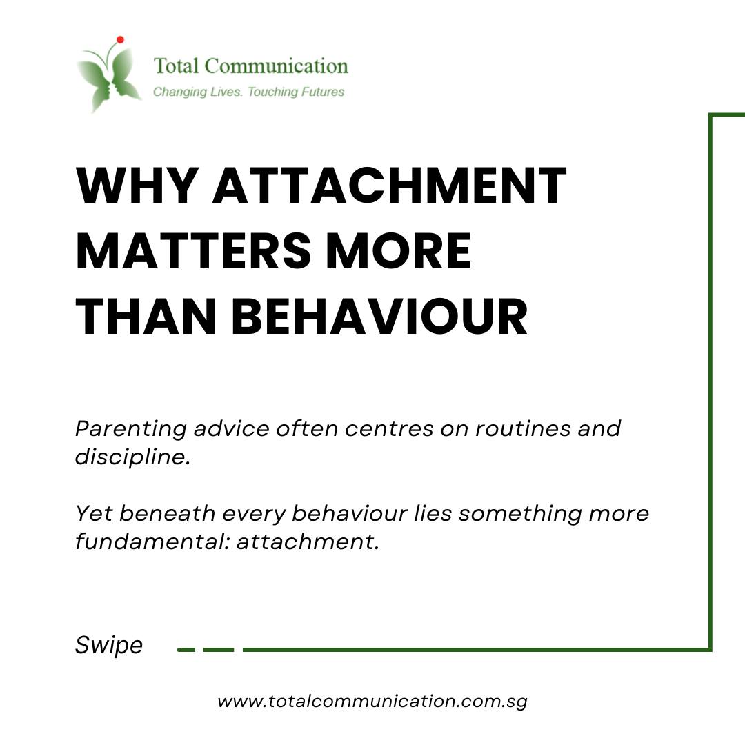 Behaviour is often the signal - not the root cause.
Swipe through to see why attachment matters in development.
To learn more, contact us, call/WhatsApp: +65 9115 8895
#ChildDevelopment #ParentSupport #AttachmentMatters #PositiveParenting #EmotionalDevelopment #ParentChildConnection