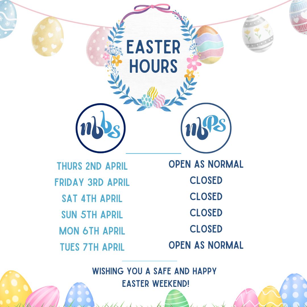 A quick heads up regarding our Easter opening hours 🐣🐣