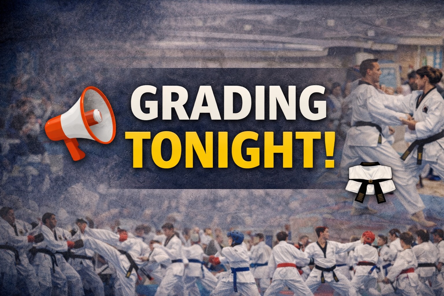 📣 Grading Information – Tonight
Kicking Bears – 6:30pm
Students grading:
Leon B, Krisha C, Ethan R, Ananya S, Luke S, Meghan C, Subani G, Albert W, Nathaniel G, Oliver G.
Grading Panel:
Mr S Griffiths, Mr D Mikhalev, Miss E Levett (shirt and ties please).
Miss Higgins and L Reade – please assist in doboks.
Colour Belts – 7:00pm
Students grading:
Rex L, Cooper B, Lydia R, Artur M.
Grading Panel:
Mr Lolley, Mr Reeves, Mrs Doyle (shirt and ties please).
L Higgins, E Levett, D Doyle, S Griffiths, D Mikhalev – please have dobok and sparring kit ready to help.
📅 Friday 27th
Sriyan D and Divyansh D will grade during class.
⚠️ If you are not grading, please do not attend.
Good luck to everyone grading tonight! 🥋
#Taekwondo #GradingNight #MartialArts #DobokReady #TKDLife #GoodLuck #TrainHard #RespectDiscipline