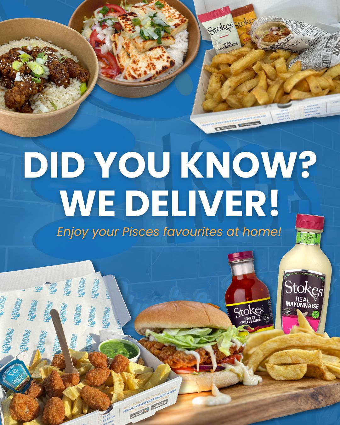 We are on Just Eat & Deliveroo! It has never been easier to get your favourite chippy delivered to you! π
#wirral #chippy #delivery #fishandchips #piscestakeaway