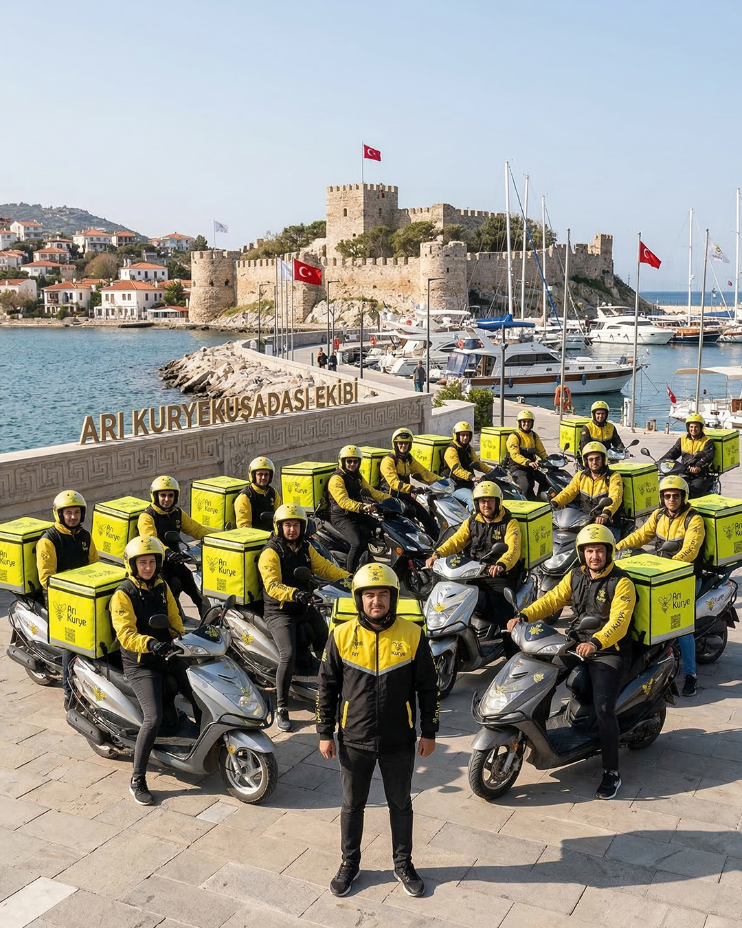 Kuşadası’nın her sokağında emeğimiz, her kapısında bir gülümsememiz var. 🐝✨ Biz, profesyonel ekibimiz ve hizmet aşkımızla kocaman bir aileyiz. Şehrimizin her köşesine aynı özenle ulaşıyor, güveninizi büyük bir titizlikle taşıyoruz. 🤝