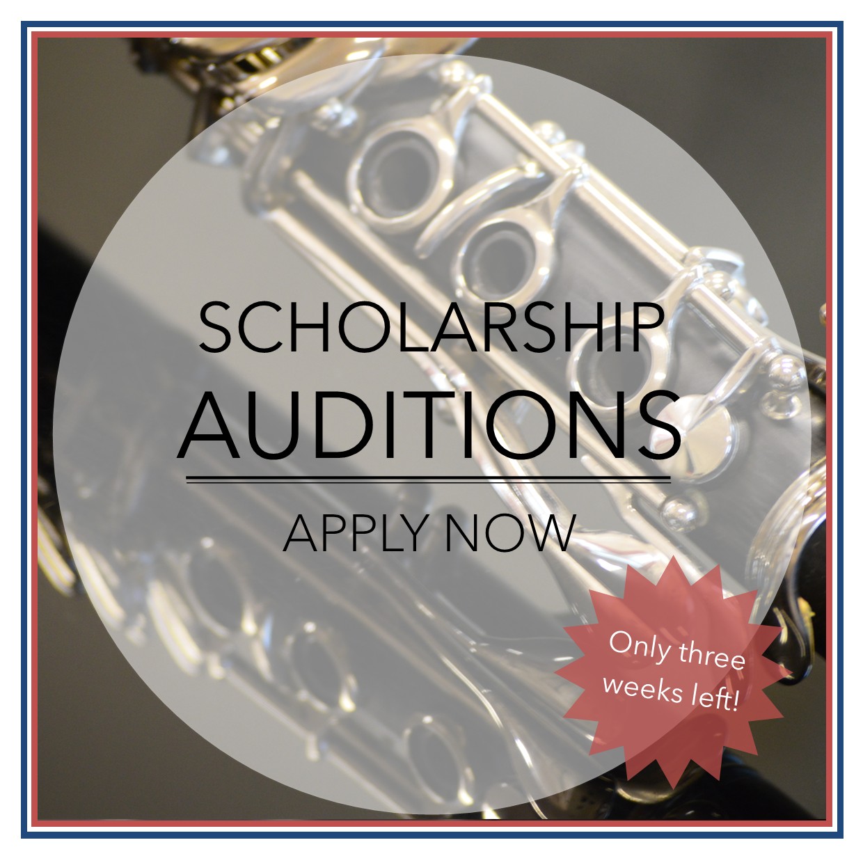 Three weeks left to apply for a NESMS scholarship! Visit our website or follow the link in our bio to apply🎶