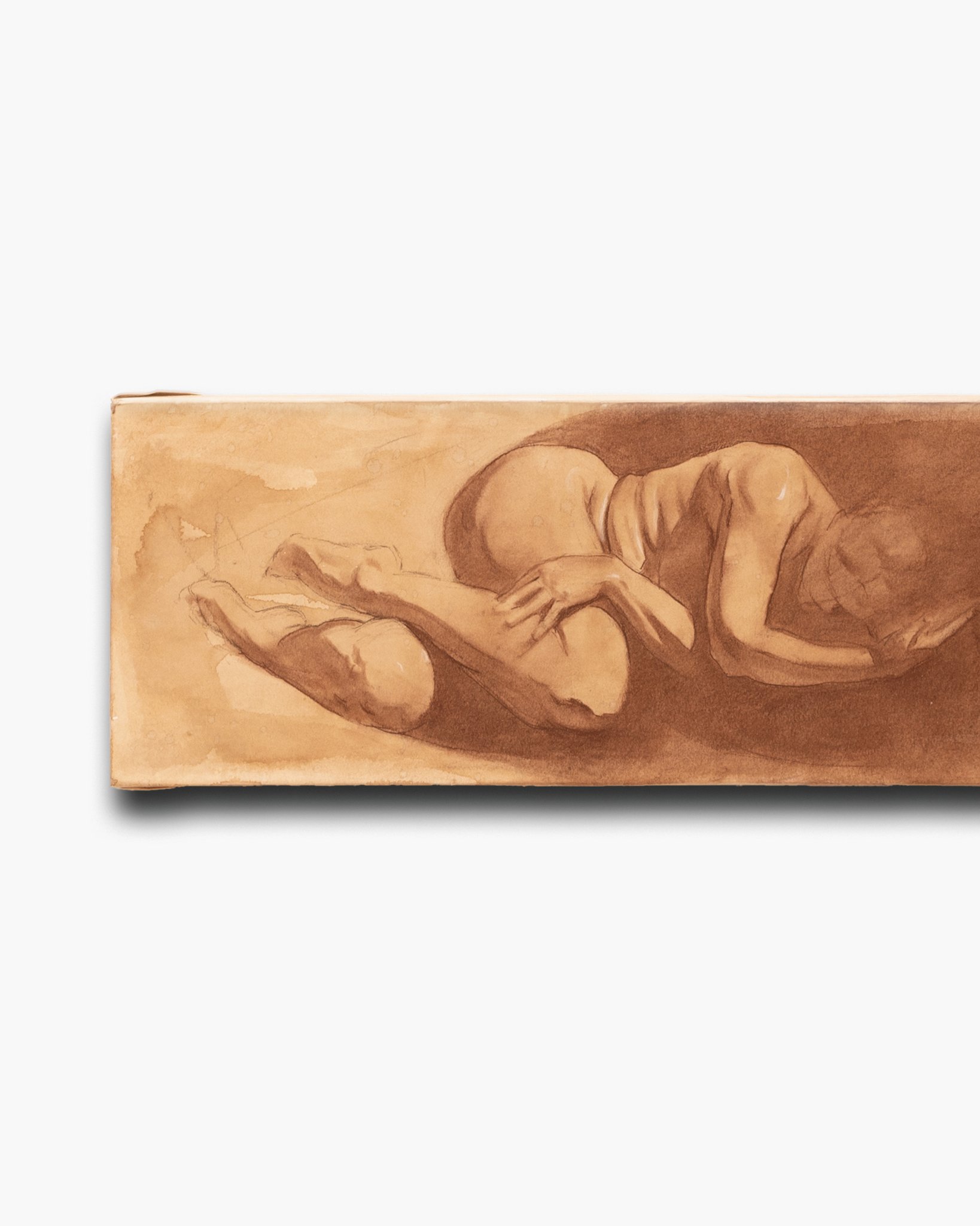 Body Study 9
85 x 15 - Papier auf Holz
Rötel, Weißkreide
~ 2022