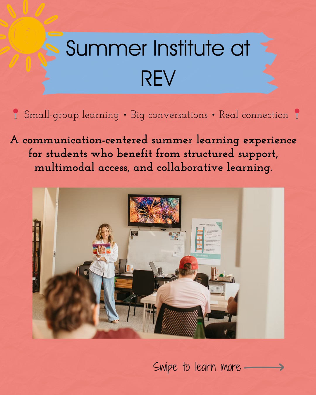 🌞Looking for a summer program that prioritizes communication, connection, and meaningful participation?
Summer Institute at Reach Every Voice is a communication-centered learning experience where students engage in interest-based lessons, shared discussions supported by AAC, and guided peer interaction in a supportive small-group environment.
📍 Gaithersburg, MD
👥 Small groups (max 8 students)
Summer 2026 sessions:
June 22 – July 2
July 6 – July 17
July 20 – July 31
Learn more and register at the link in our bio.
#AAC #CommunicationAccess #PresumeCompetence #ReachEveryVoice