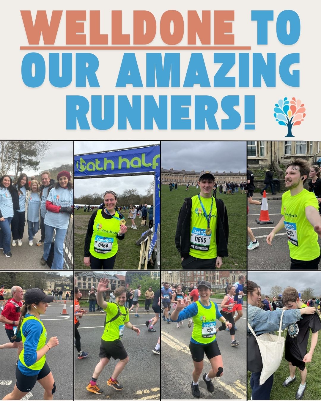 A huge congratulations to all of our amazing runners who took part and COMPLETED the Bath Half 2026! 🏃♂️💙
You all did incredibly well! Thank you for taking on the challenge and representing Headway Bath & District. Thanks to your efforts and the generosity of everyone who supported you, we were able to raise over £3000! 🙌
An amazing achievement all round - well done and thank you! 👏
We hope you are all recovering well!