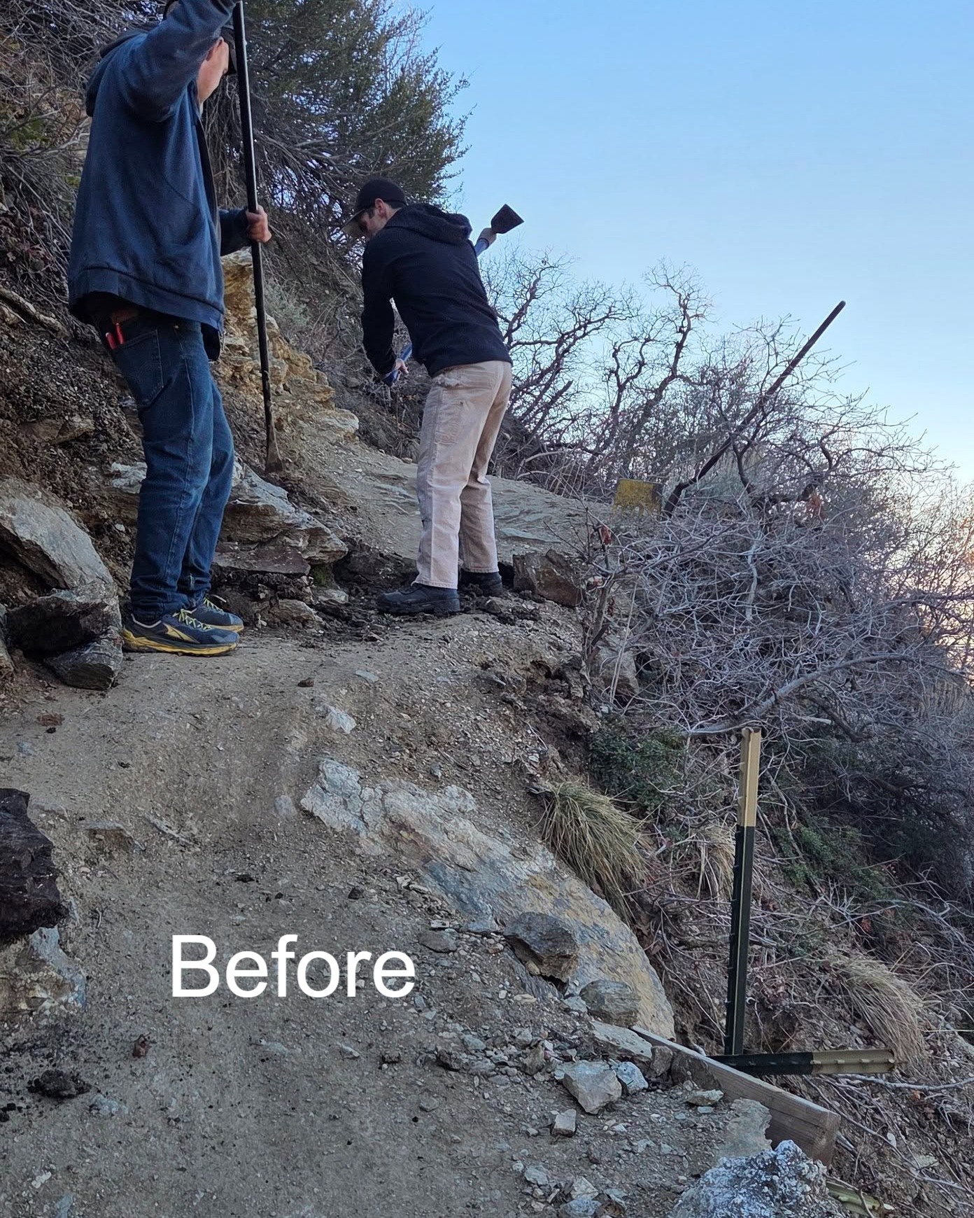 🌿 Spring is here and we are BACK IN THE DIRT!
We headed out today to tackle a gnarly section of the BST near Strongs Canyon — and if you've ridden or hiked through there lately, you may have spotted the elephant in the room: exposed rebar and t-posts just waiting to ruin someone's day. ☠️
Not anymore. We rebenched the entire section, pulling out the dangerous hardware while keeping as much of that chunky, technical character intact as possible. Same fun, zero impalement risk. 😄
A big shoutout to Weber State Outdoor and Ogden Trails for their help in the planning process — great things happen when the trail community works together! 🙌
This is just the beginning. We've got miles of trail to build this season and we could not be more fired up. Stay tuned! 🚵♂️🥾
#EdenValleyTrails #TrailBuilding #BST #BackCountryTrail #TrailMaintenance #Ogden #Weber #GetOutside #TrailsForAll