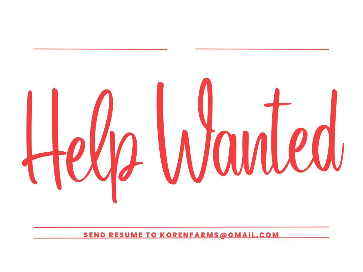 We are looking for Seasonal workers for the farm along with volunteers who would like to help with our animal rescues. If interested you can fill out this application
https://docs.google.com/forms/d/e/1FAIpQLSeziQpchK_Fjv8dwhstzZtnjvpe7x-Az5LjMWCrtd5eQF2RQA/viewform?usp=header