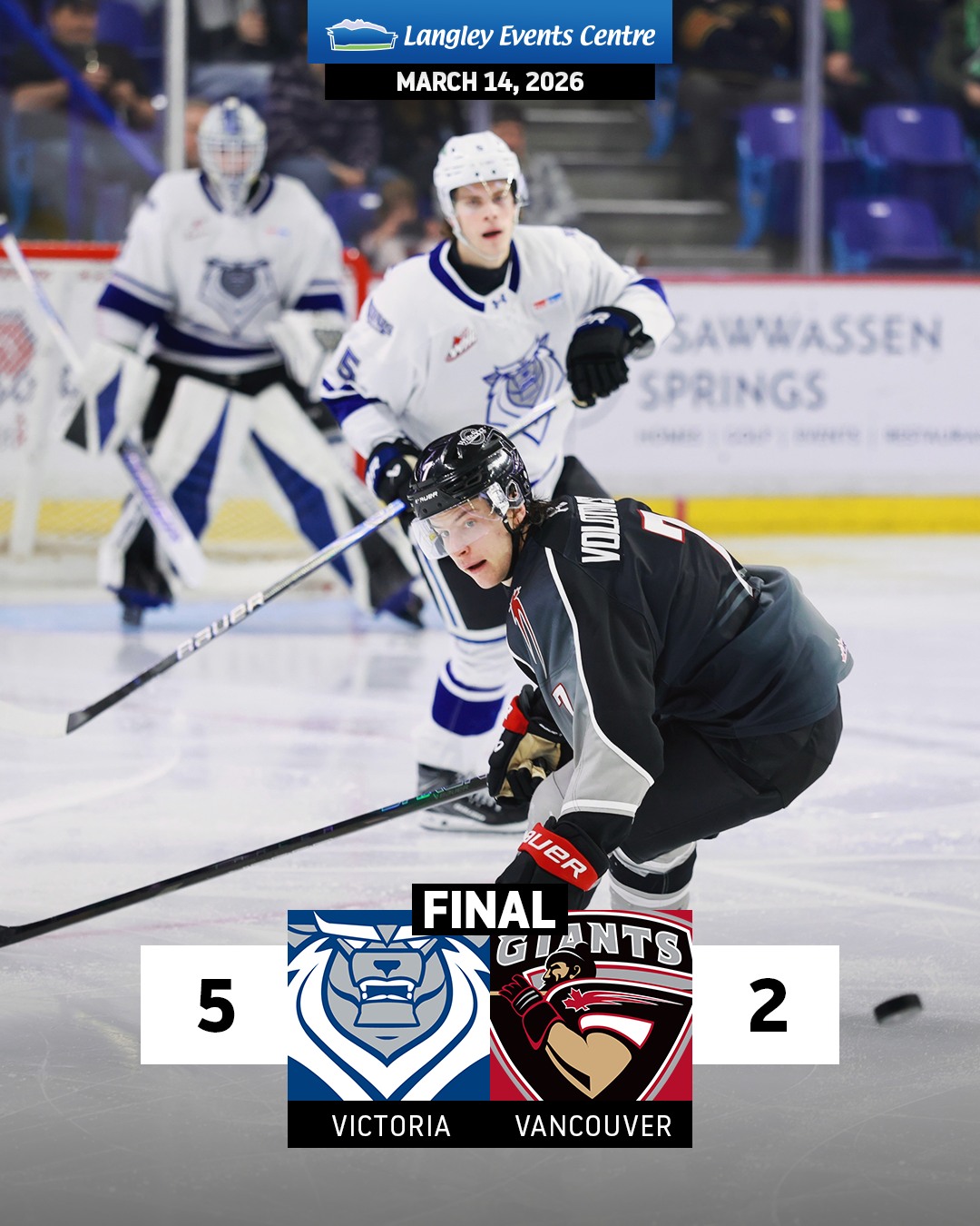 Third-period takeover sees Royals earn the 2 points over @whlgiants