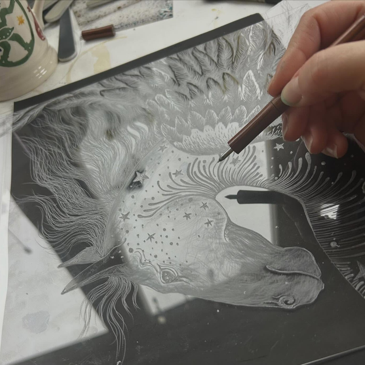 Today we introduce the Pegasus. Once again @gaby_spencer_art has created something with both nobility and wonder.
Pegasus in myth: Pegasus is a legendary winged horse from Greek myth, born from the blood of Medusa when she was slain by the hero Perseus. Symbolising inspiration, freedom, and divine power, Pegasus was closely linked to the gods, especially Zeus, for whom he carried thunderbolts to Mount Olympus. In many legends, Pegasus also represents poetic inspiration and wisdom, as his hoof was said to strike the ground and create the spring of the Muses. Over time, the image of Pegasus spread beyond Greece, becoming a lasting symbol of imagination, heroism, and the power of myth itself.
You can follow the campaign @backerkit
https://www.backerkit.com/call_to_action/edf57eb6-7ace-475a-9fbd-6b4d335ed567/landing?ref=bk-discover-search
#KindredSpiritsGame #BoardGameLaunch #GameNight #tabletopgames #IndieBoardGames #PlayTogether #boardgamegeek