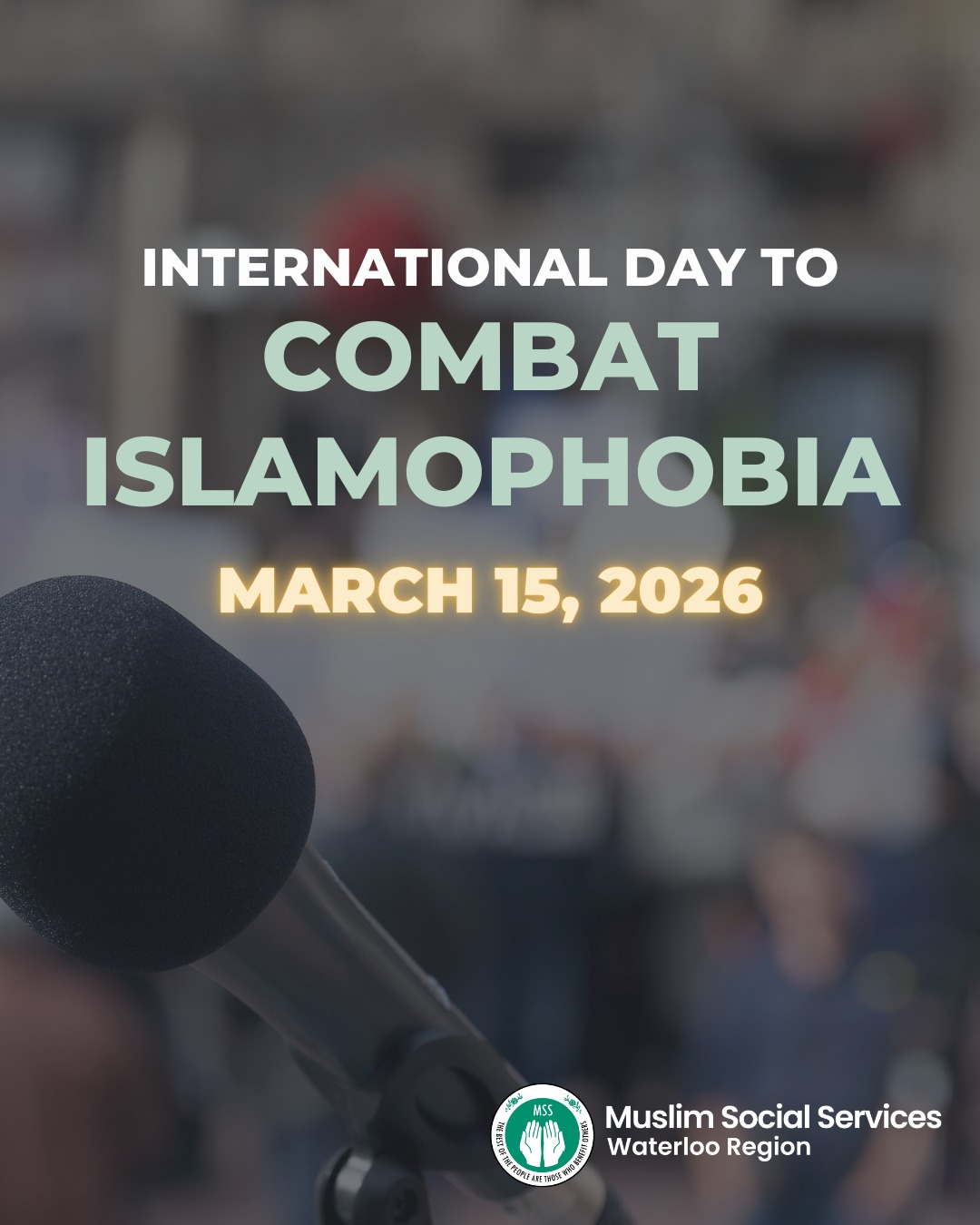 Today, we recognize the International Day to Combat Islamophobia.
Islamophobia continues to impact individuals, families, and communities around the world. This day is a reminder of the importance of education, awareness, and collective action in building communities rooted in respect and belonging.
Each of us can play a role by learning about different cultures and faiths, challenging stereotypes, supporting respectful dialogue, and standing against discrimination.
Together, we can help create communities where everyone feels safe, valued, and included.
#CombatIslamophobia #StrongerTogether #MuslimCommunity #WaterlooRegion
