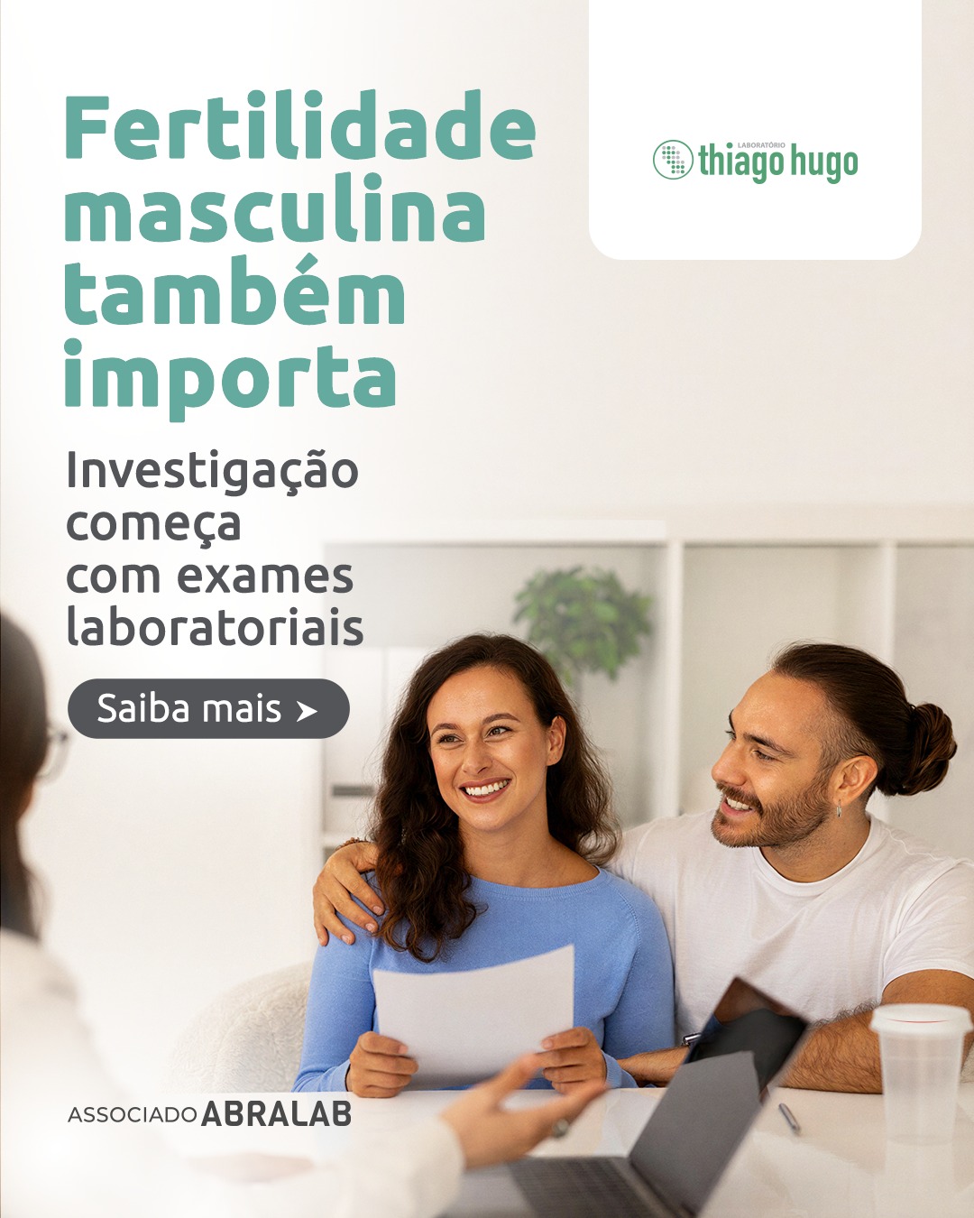 Na busca por construir uma família, o casal pode encontrar dificuldades. A causa disso merece investigação, incluindo a testagem da fertilidade masculina por meio de exames laboratoriais que ajudam na definição de abordagens eficientes para o casal.
📲 Para informações sobre exames de fertilidade masculina, fale com nossa equipe.
🔬Laboratório Thiago Hugo
☎📲 Whatsapp ou Call Center (38) 3531-8650
📧 contato@laboratoriothiagohugo.com.br
📍Unidades em Diamantina, Patrocínio, Conceição do Mato Dentro e região.
Para mais informações, acesse o site:
🌐 www.laboratoriothiagohugo.com.br
#diamantinamg #conceiçãodomatodentro #patrocinio #laboratoriothiagohugo