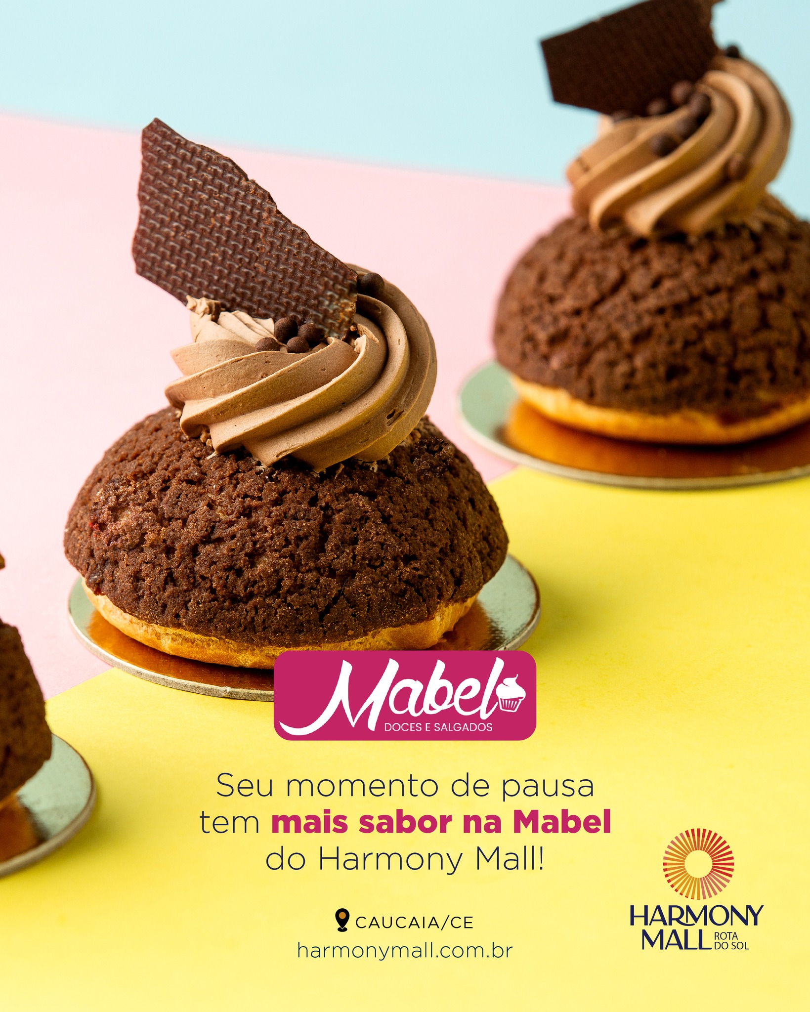 Nada melhor do que dar uma pausa no dia para aproveitar doces e salgados preparados com carinho e aquele sabor que conforta. Na Mabel, cada detalhe transforma seu intervalo em um momento mais gostoso e especial. 😋
Passe por aqui, escolha sua delícia favorita e aproveite o seu tempo com muito mais sabor. ☕🍰
#HarmonyMall #RotaDoSol #Caucaia #Harmony #HarmonyEmpreendimentos #MallemCaucaia #CaucaiaCity #Cumbuco #BarradoCeará #Pecém #VemproHarmonyMall #LitoralCearense #CaucaiaOrdinária #Mabel