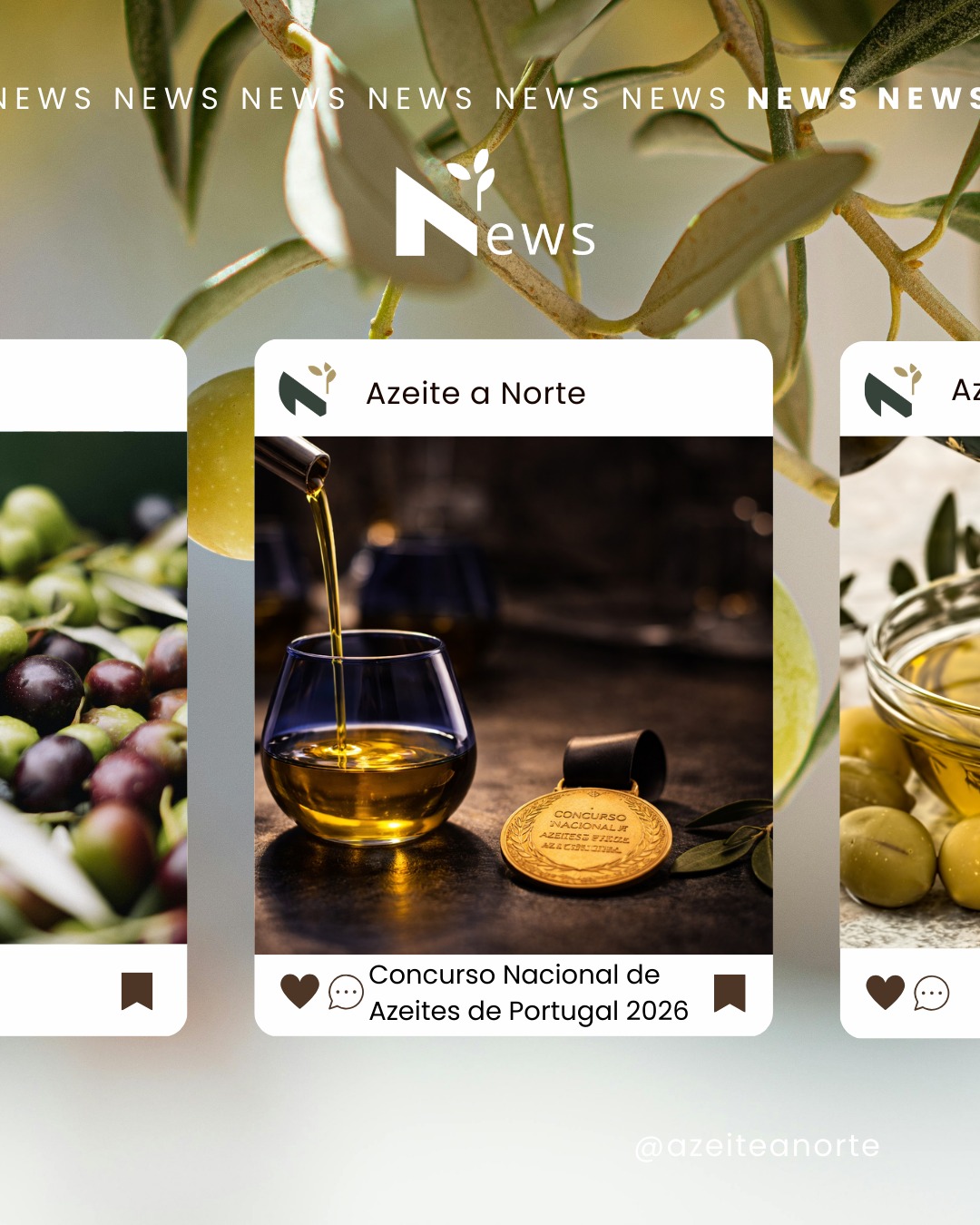 🫒 O Concurso Nacional de Azeites de Portugal 2026 está a receber amostras — e tens até 10 de abril para inscrever o teu azeite.
Organizado desde 2007 pelo CEPAAL e CNEMA, com o patrocínio do Conselho Oleícola Internacional, o CNAP é o mais importante palco de reconhecimento da produção oleícola em Portugal. 🏅
🔎 Provas cegas a 21 e 22 de abril
🏆 Entrega de prémios na Feira Nacional de Agricultura — 6 a 14 de junho, Santarém
📋 Categorias: Azeite Virgem Extra (Frutado Verde e Maduro), DOP e Agricultura Biológica
Portugal é o 6.º maior produtor mundial e o 3.º maior exportador europeu de azeite. Os melhores estão cá — e agora é a altura de o provar.
👉 Regulamento e inscrições em: www.concursonacionaldeazeite.pt
Confere a notícia completa em azeiteanorte.pt/blog
#CNAP2026 #ConcursoNacionalAzeites #AzeitePortugues #AzeiteVirgemExtra #DOP #AzeiteANorte #SetorOleícola #QualidadeAzeite #TrásOsMontes #OliveOil #Olivoturismo #AgriculturaPortuguesa #CEPAAL #COI #NortePortugal
