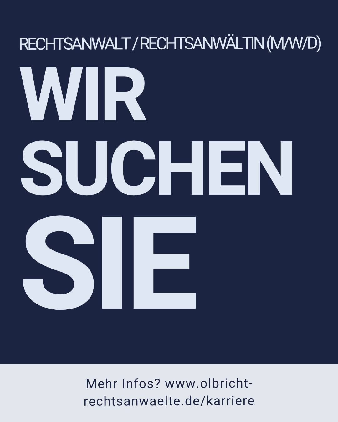 Du willst als Rechtsanwalt / Rechtsanwältin mehr als nur Fälle abarbeiten?
Dann komm dahin, wo Leistung wirklich zählt.
Bei uns übernimmst du früh Verantwortung, baust deine eigenen Mandate auf und entwickelst dich nicht nur fachlich, sondern auch unternehmerisch weiter. Klare Perspektiven, moderne Strukturen und ein Umfeld, das dich wachsen lässt.
🚀 Unbefristete Vollzeitstelle
🚀 Echte Entwicklungschancen bis hin zur Partnerschaft
🚀 Eigenverantwortung & Gestaltungsspielraum
🚀 Moderne, digitale Kanzlei
Klingt nach deinem nächsten Schritt?
Dann bewirb dich direkt über unsere Karriereseite – den Link findest du in der Bio.
#karriere #rechtsanwalt #jurist #lawcareer #karrierechance #berlinjobs #kanzlei #nextstep #jobwechsel #juristenleben #karriere2026