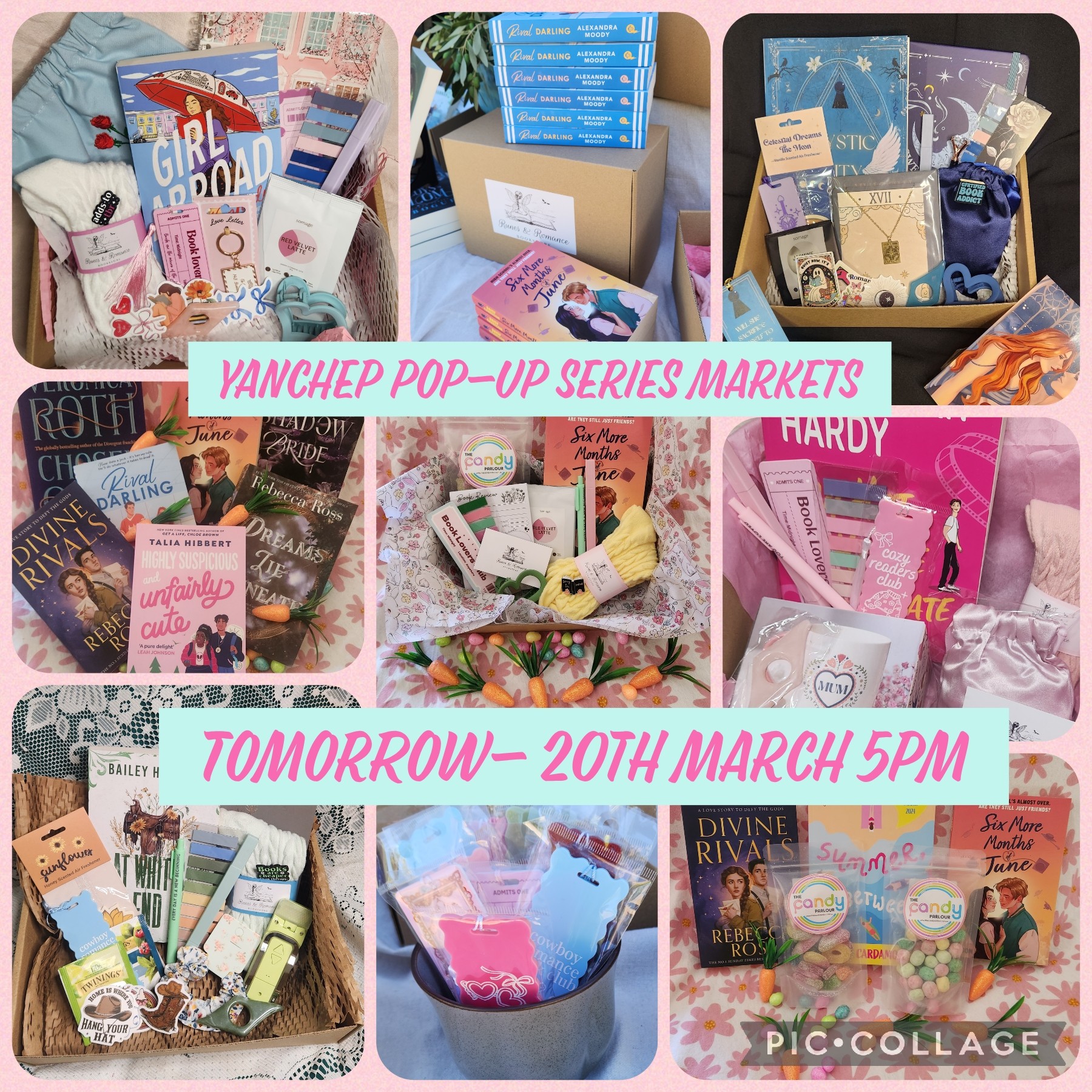 Runes & Romance cant wait to see you tomorrow at the Yanchep Pop-Up Series!
📆 20th March 2026
🕑5pm-8pm
📍Capricorn Playground Yanchep
We cant wait to see you there!!
#perthisok #perthmarkets #yanchep #easterbunny #runesandromance #smallbusinessinperth #supportlocalbusiness #smallbusinessbigdreams #australiasmallbusiness #smallbusinessonline #wrappedwithlove #morethanabook #bookgifts #cozyreads #readingvibes #booksmakemehappy #bookishlove #booklovers #bookstgram #bookadict #TBRProblems #tbrpile