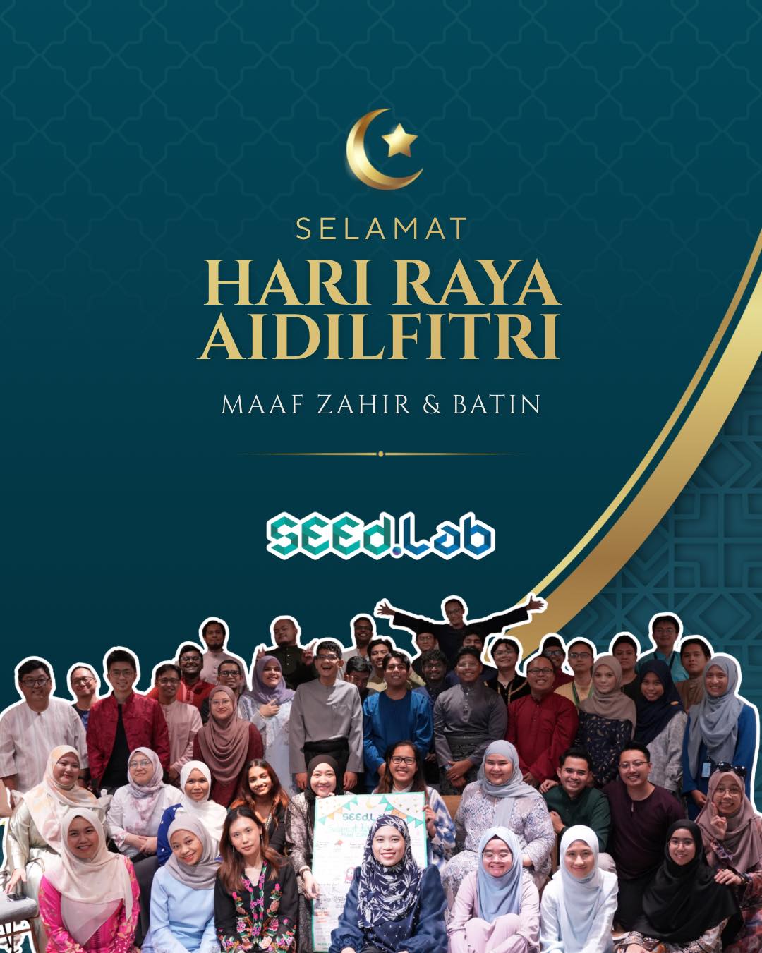 Selamat Hari Raya Aidilfitri 🌙✨
May this season bring joy, reflection, and renewed purpose.
Together, let’s continue building impact that matters 💛
Maaf zahir dan batin.
From,
SEEd.Lab Cohort 4