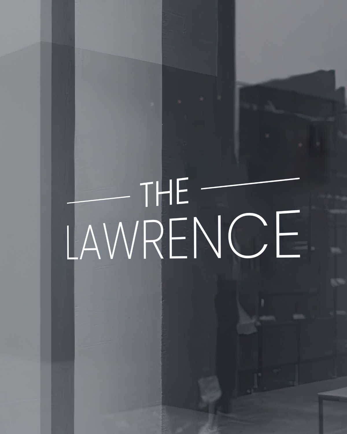 Brand design for The Lawrence focused on creating a sleek, timeless visual identity that reflects the space