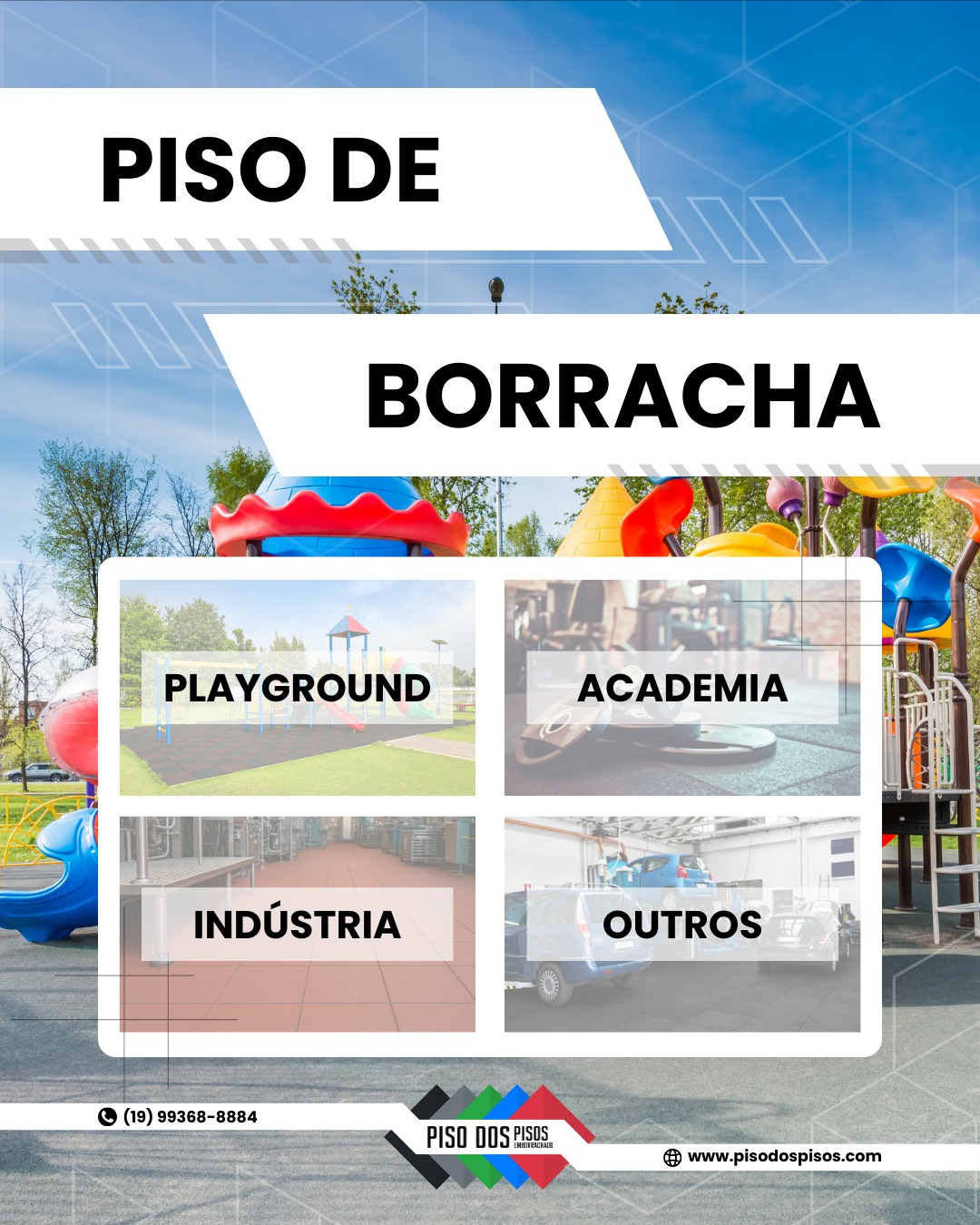 O piso emborrachado é a solução ideal para diversos tipos de ambientes.
Perfeito para playgrounds, academias, indústrias e muitos outros espaços que exigem segurança, conforto e resistência no dia a dia.
Com alta durabilidade, fácil manutenção e excelente absorção de impacto, é a escolha certa para quem busca qualidade e proteção.
Solicite seu orçamento pelo WhatsApp: (19) 99368-8884
🌐 pisodospisos.com
#pisoborracha #pisosemborrachados #playground #academia #industria #pisos #revestimento #construcao #arquitetura #seguranca #pisoprofissional