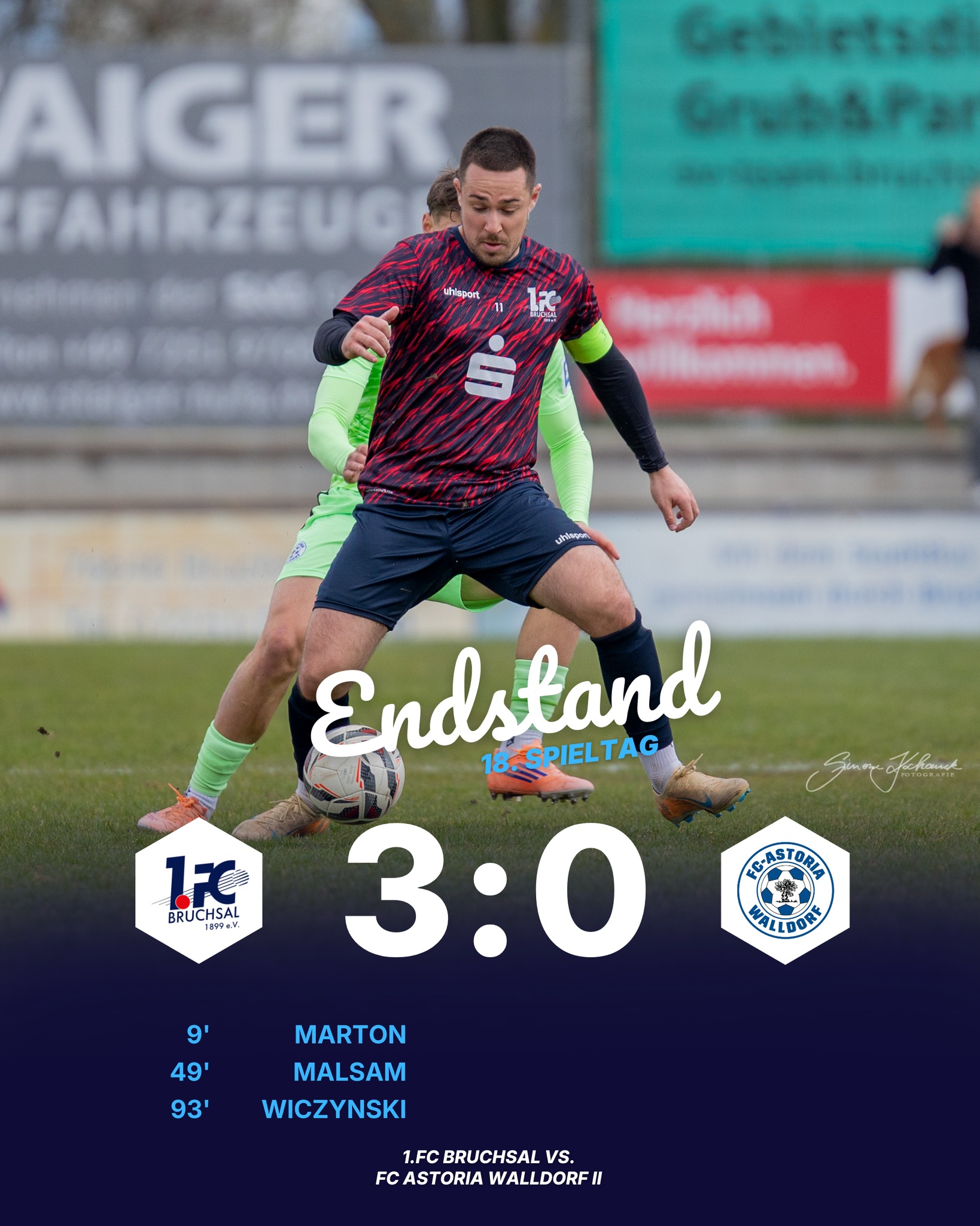 Das erste Heimspiel der Rückrunde wurde erfolgreich absolviert ✔
Bild: @simone_kochanek_fotografie