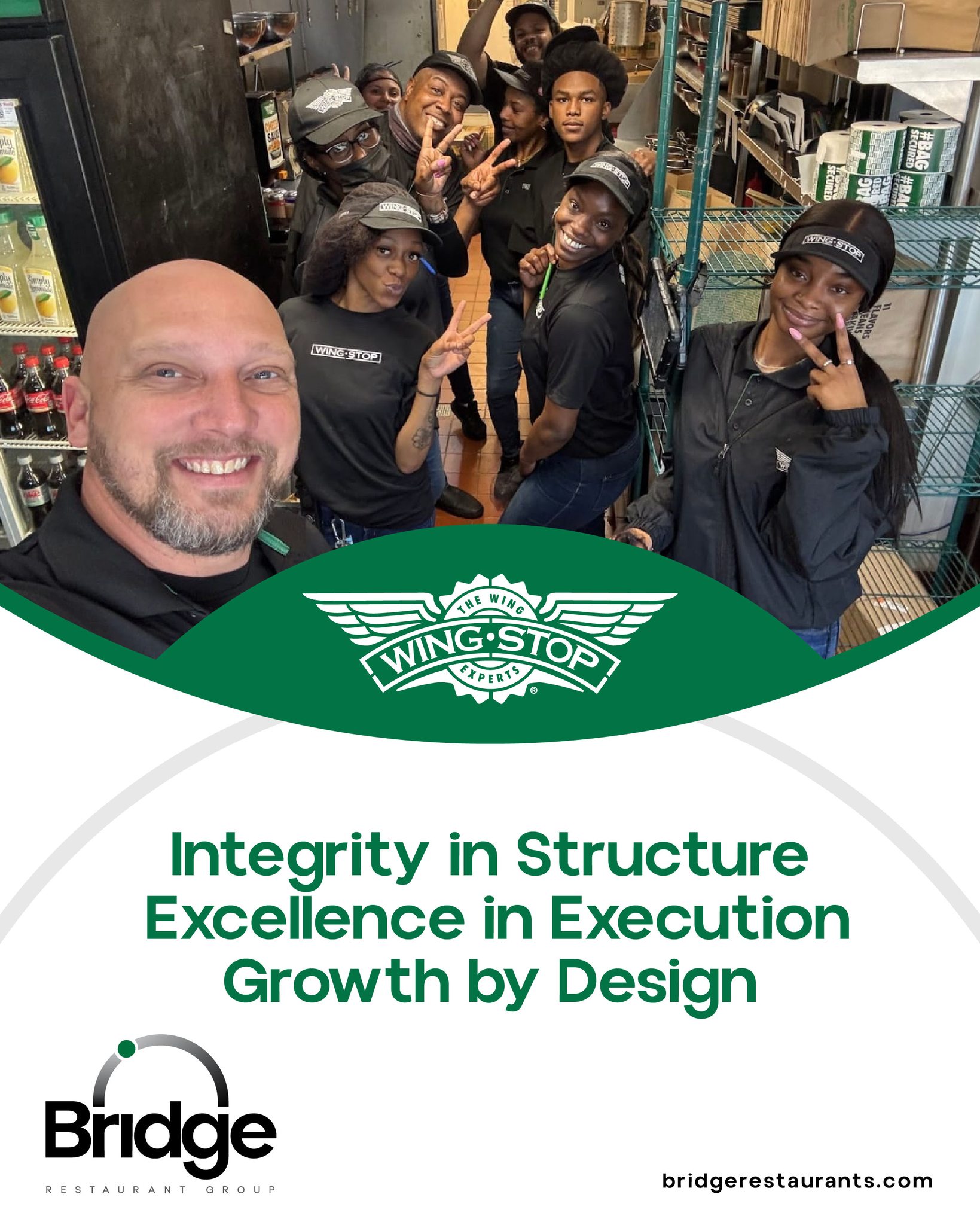 Bridge Restaurant Group operates with long-term intention.
We invest in people before territory.
We develop leaders before footprint expands.
We protect standards as we scale.
17 Wingstop locations today, supported by infrastructure designed for tomorrow.
This is how operational discipline converts into lasting value.
Learn more: https://www.bridgerestaurants.com/
#ScaleWithIntention #LeadershipFirst #HospitalityGrowth #BuiltToLast #OperationalExcellence