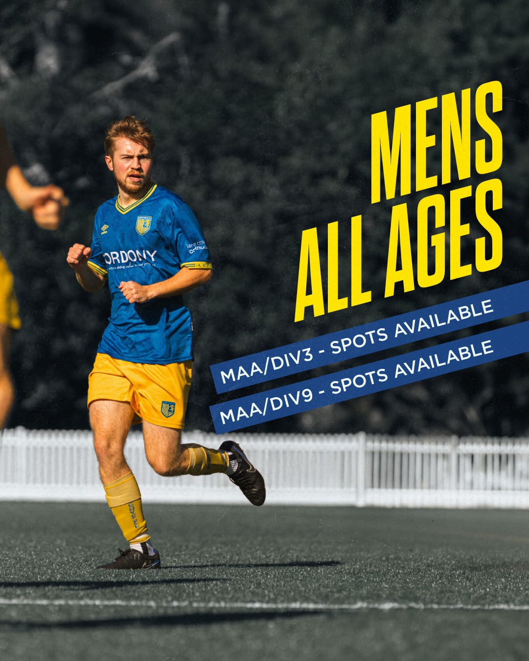 MAA SPOTS AVAILABLE!!!
Step on it lads. We have a few spots left in both our Div3s and Div9s.
Contact mens@lcfc.com.au for more info.
🔵🟡⚽️💪🟡🔵
#AnyOneCanPlay #LaneCoveFC
#LaneCove #inthecove #NSFA #footballnsw #footballaustralia #football #soccer #footballislife #footballculture #footballlife #90years #seniorfootball #mensallagefootball
@inthecove
photography by @snapshootscore